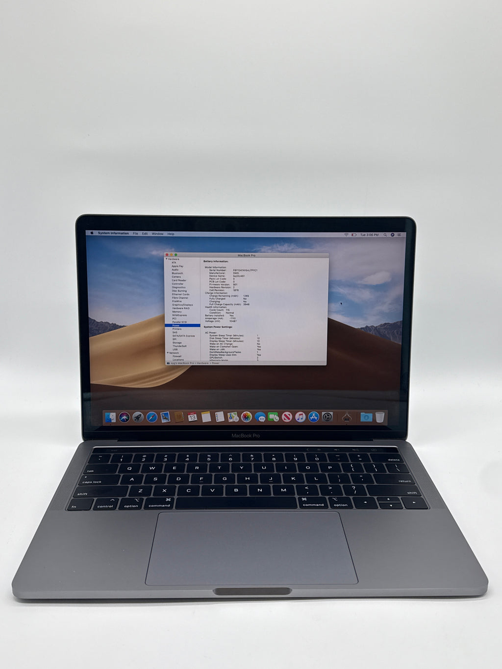 Apple MacBook Pro 13" A1989 2018 i7 16GB RAM 2TB SSD
