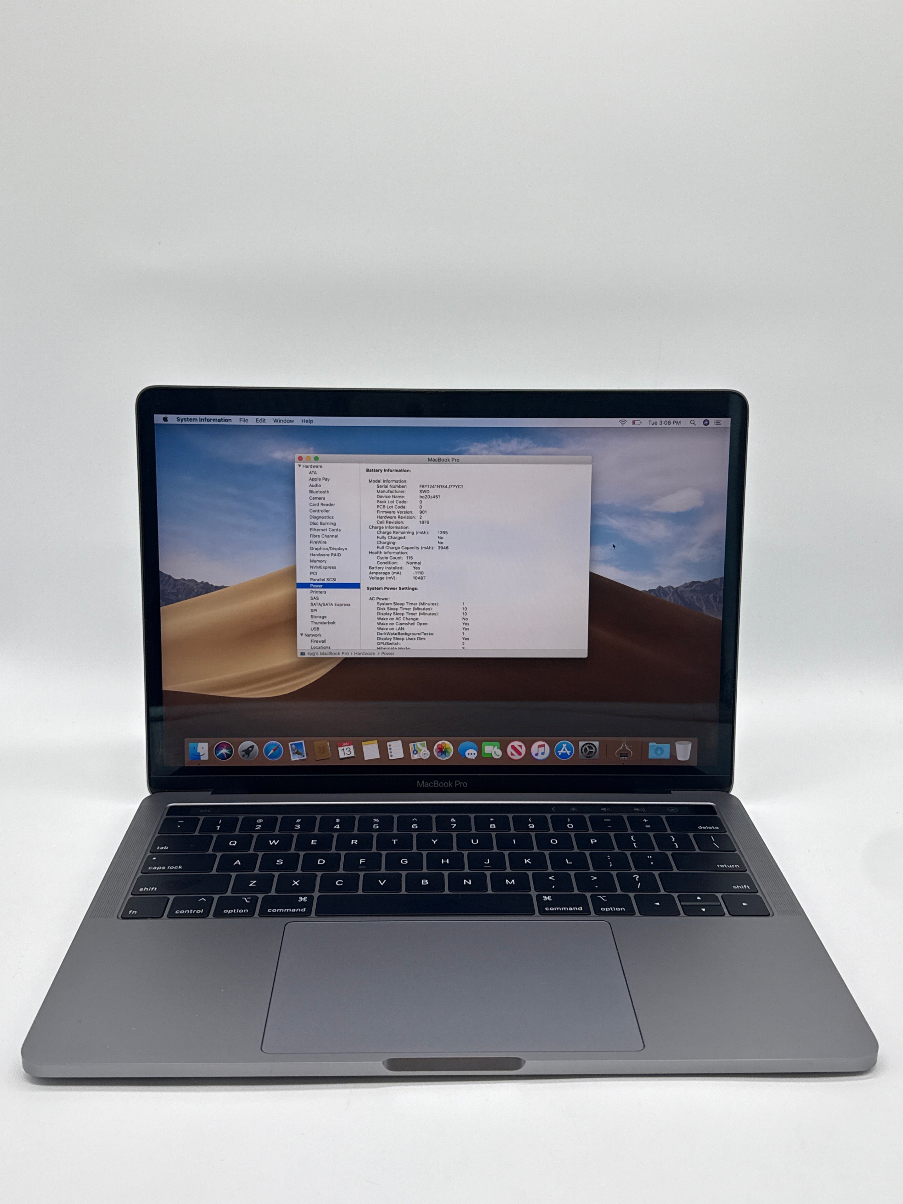 Apple MacBook Pro 13" A1989 2018 i7 16GB RAM 2TB SSD