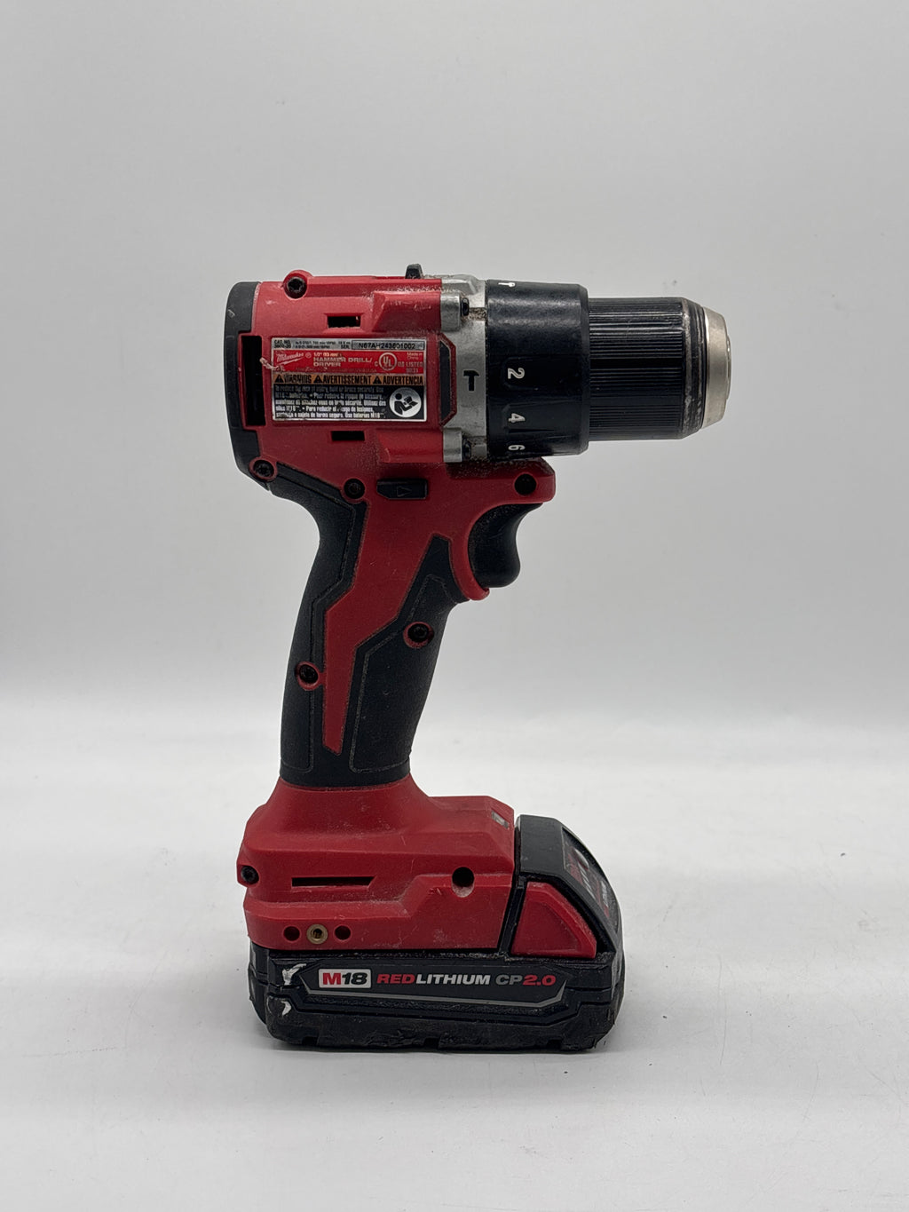 Milwaukee 3602-20 18V Cordless Hammer Drill Driver Battery Included Used
