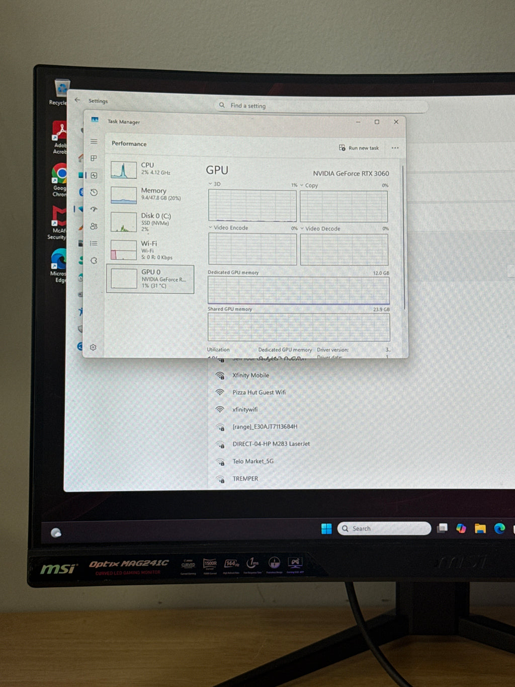HP Omen 30L Ryzen 5 5600G 48GB RAM 1TB SSD RTX 3060 - Used
