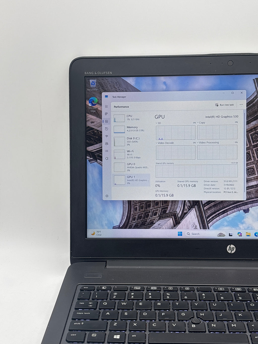 HP Zbook 15 G3 i7-6820HQ 32GB RAM 512GB SSD