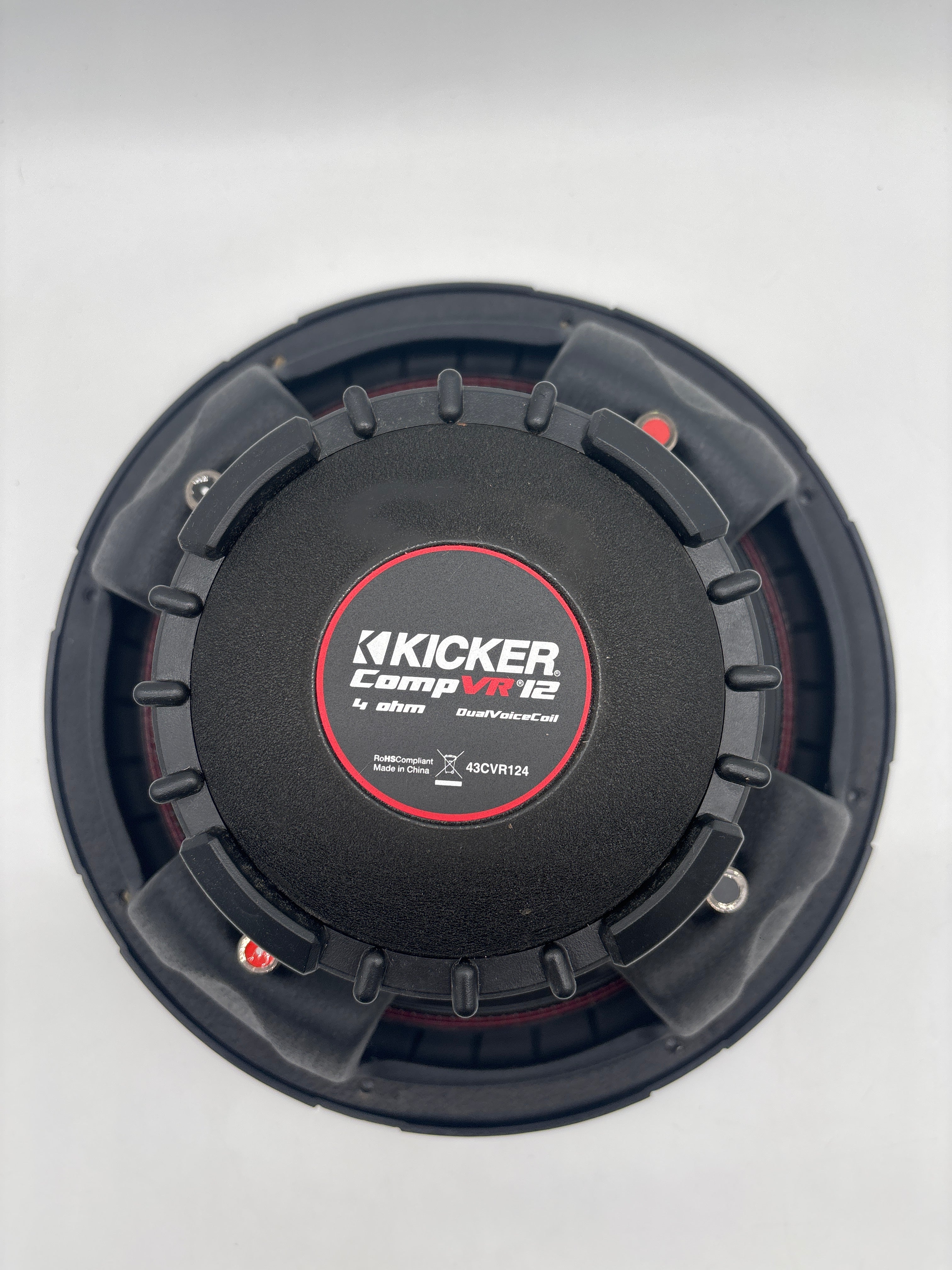 Kicker 43CVR124 CompVR 12 4-Ohm Car Audio Subwoofer Untested