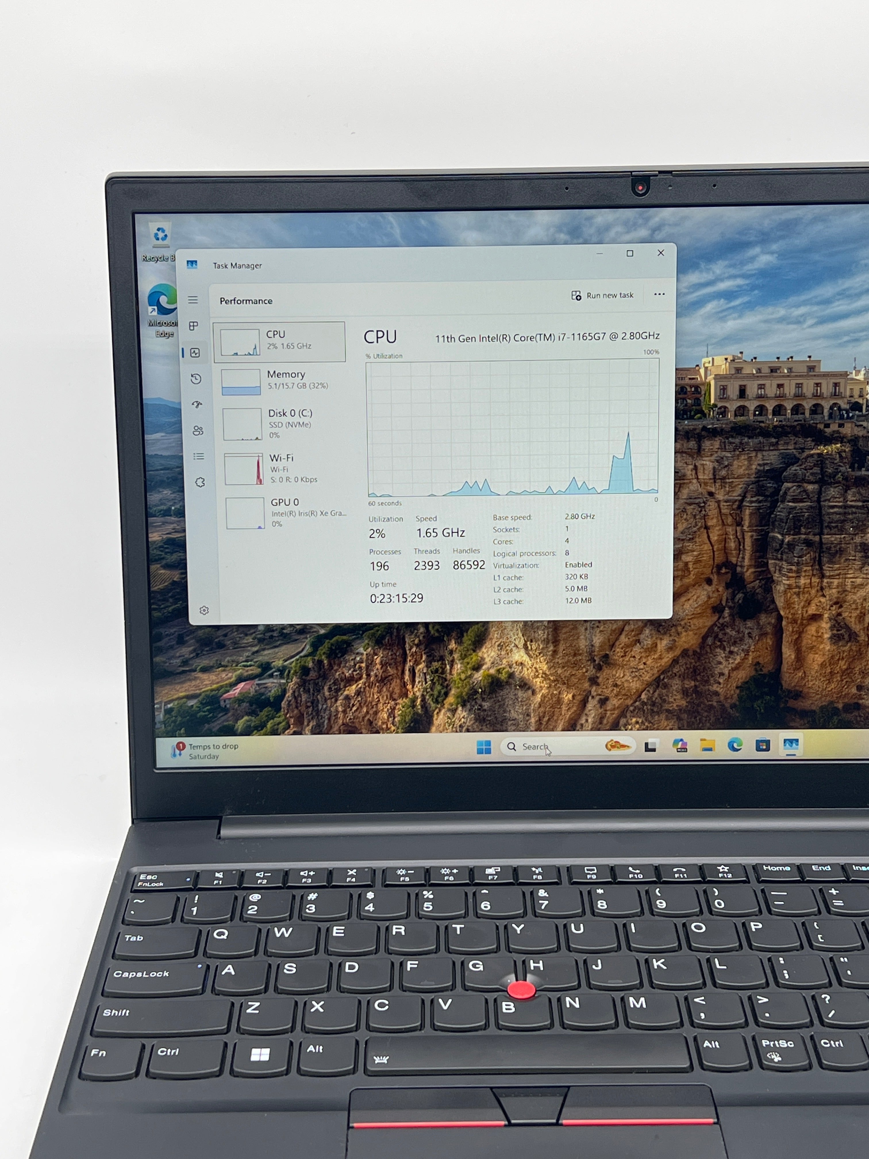 Lenovo ThinkPad E15 Gen 2 i7-1165G7 16GB RAM 512GB SSD - Used