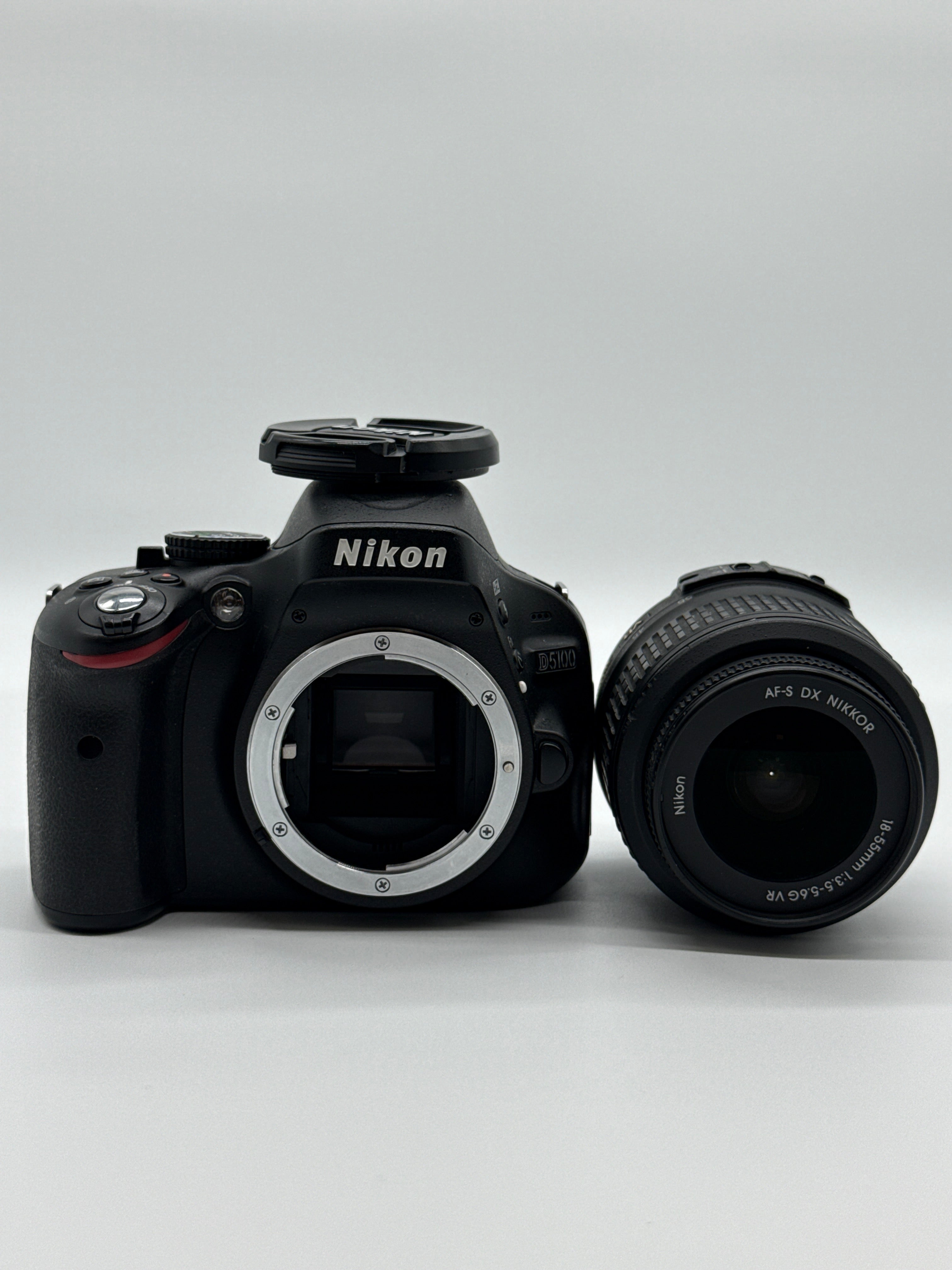 Nikon D5100 DSLR Camera 3.1x Optical Zoom 16.2MP Black with 18-55mm AF-S DX VR Lens