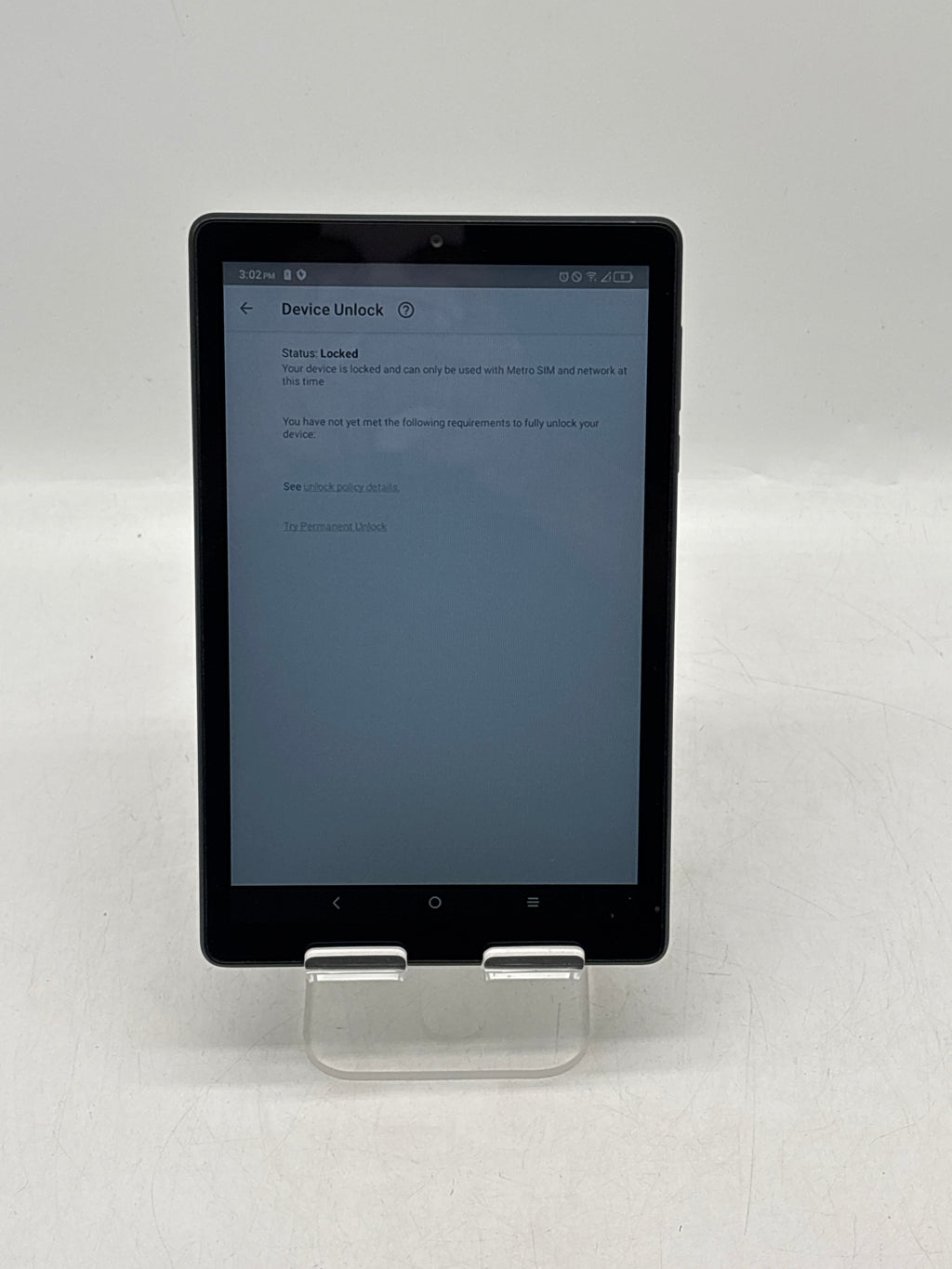 TCL Tab 8 LE 9137W 8" MediaTek Helio A22 3GB RAM 32GB Wi-Fi + 4G LTE T-Mobile - Used