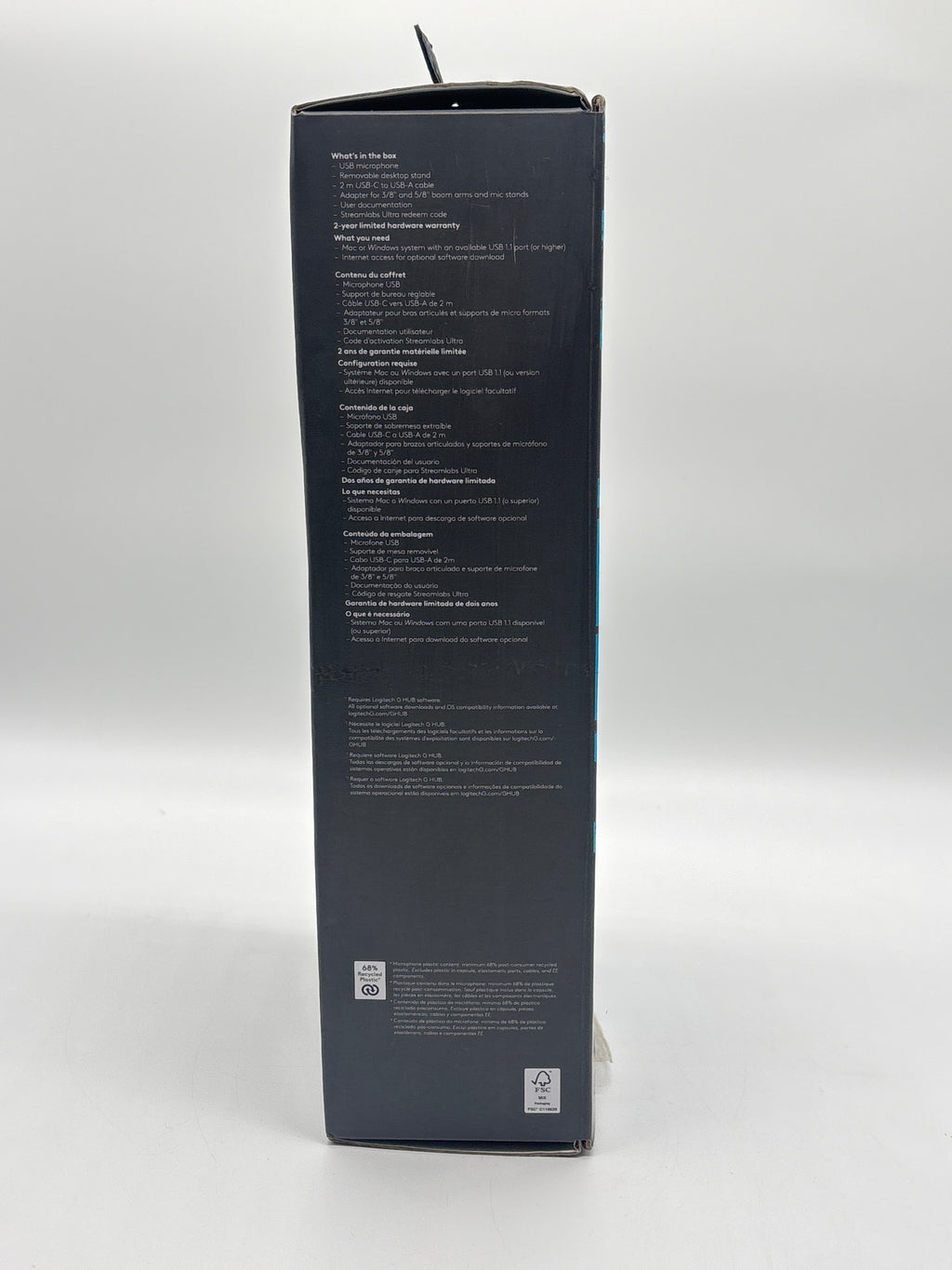 Logitech Yeti GX Wired Supercardioid Dynamic Gaming Microphone with LIGHTSYNC
