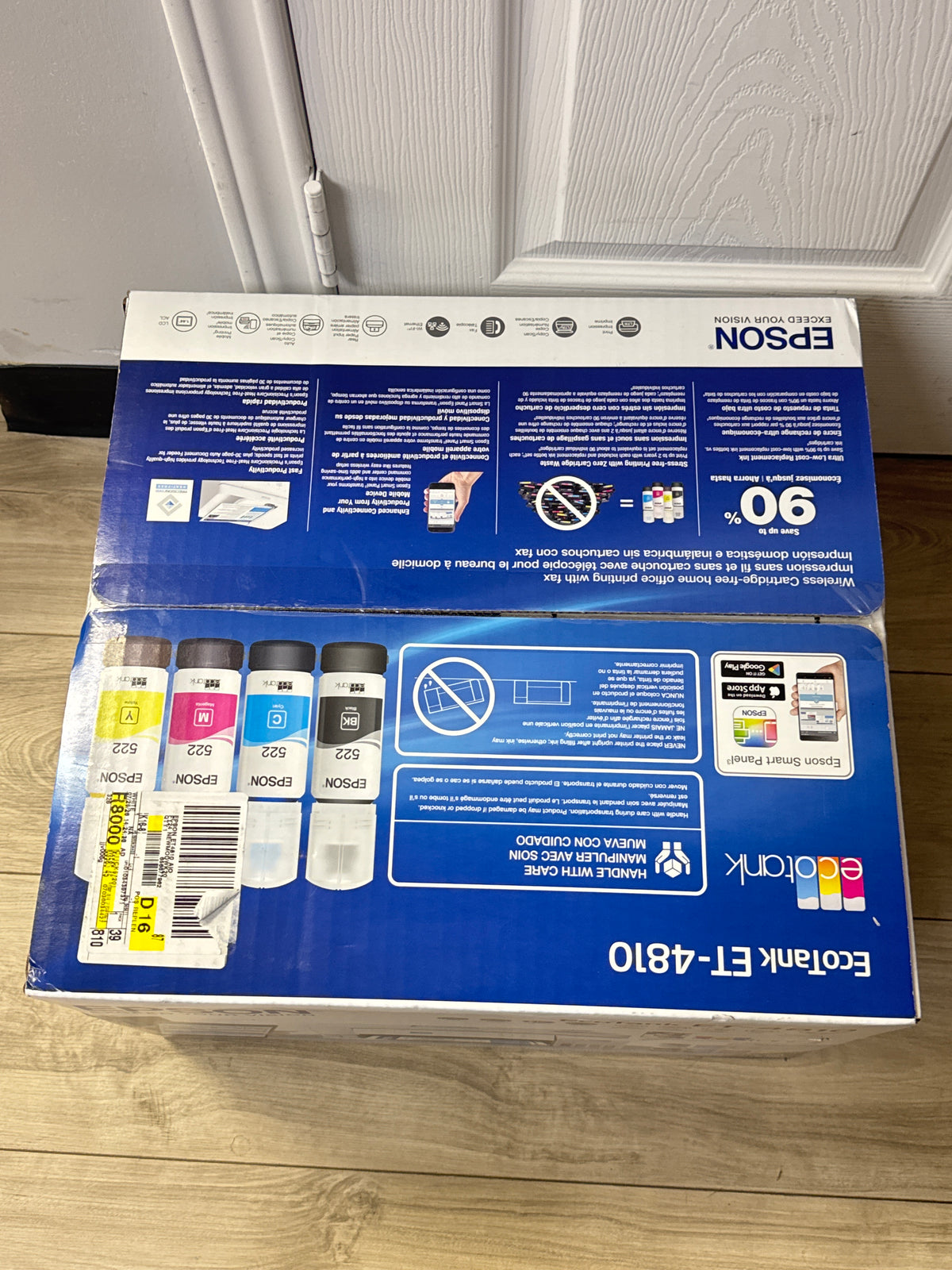 Epson EcoTank ET-4810 Wireless Color Supertank Printer Scan Copy Fax - New