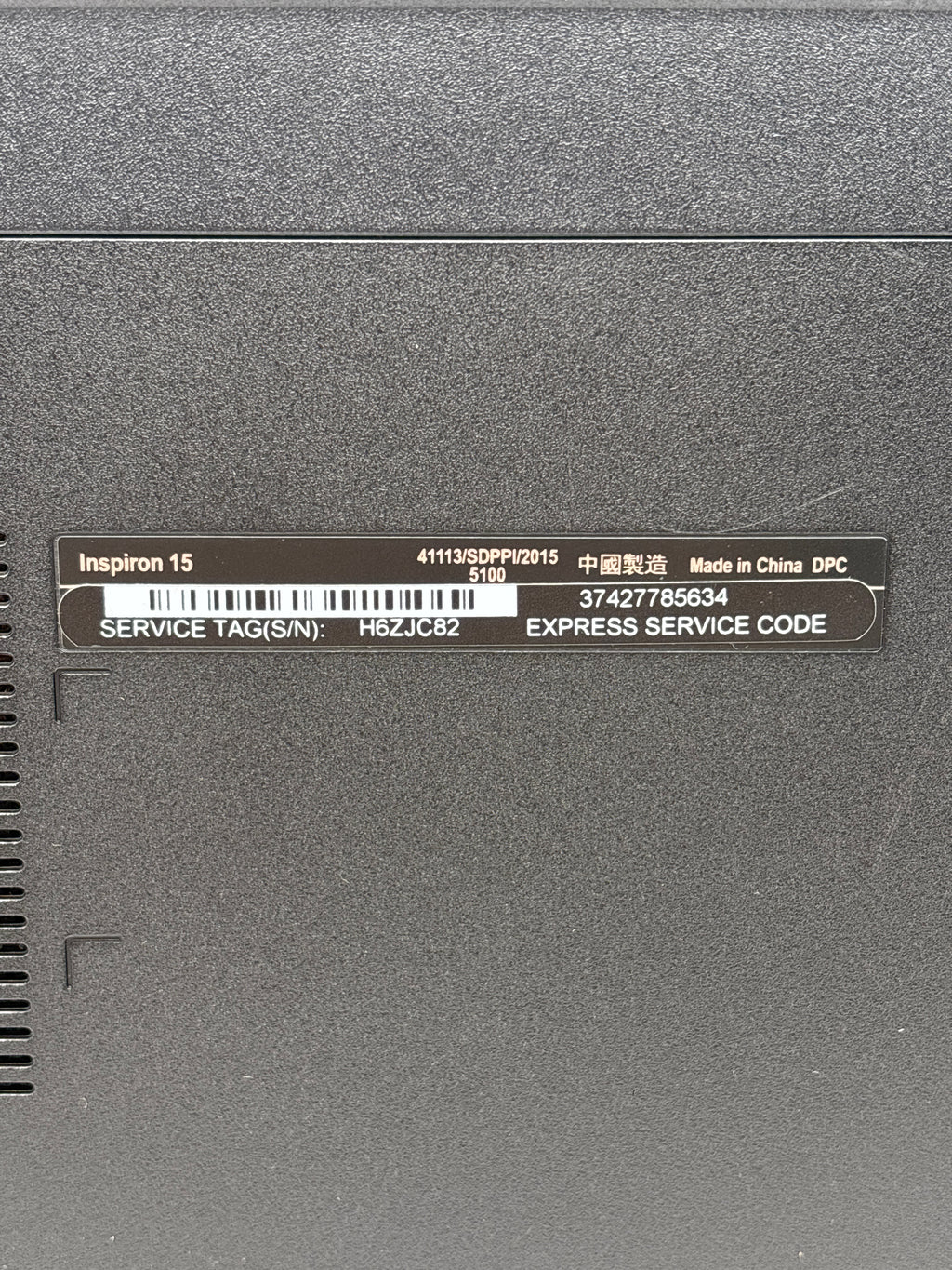 Dell Inspiron 3558 15.6" i3-5015U 4GB RAM 1TB HDD