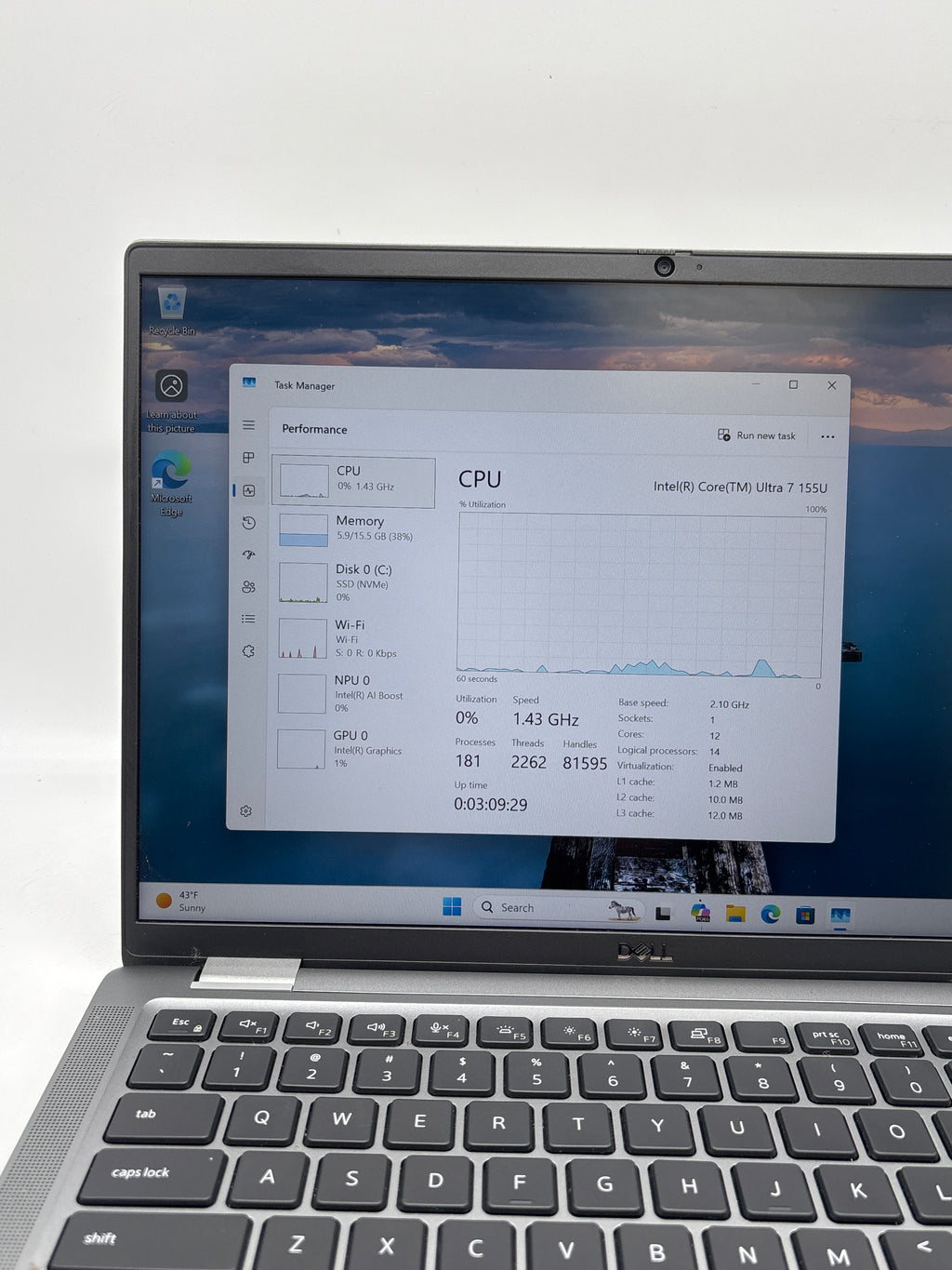 Dell Latitude 7450 14 inch Ultra 7 155U 16GB RAM 512GB SSD Silver - Used