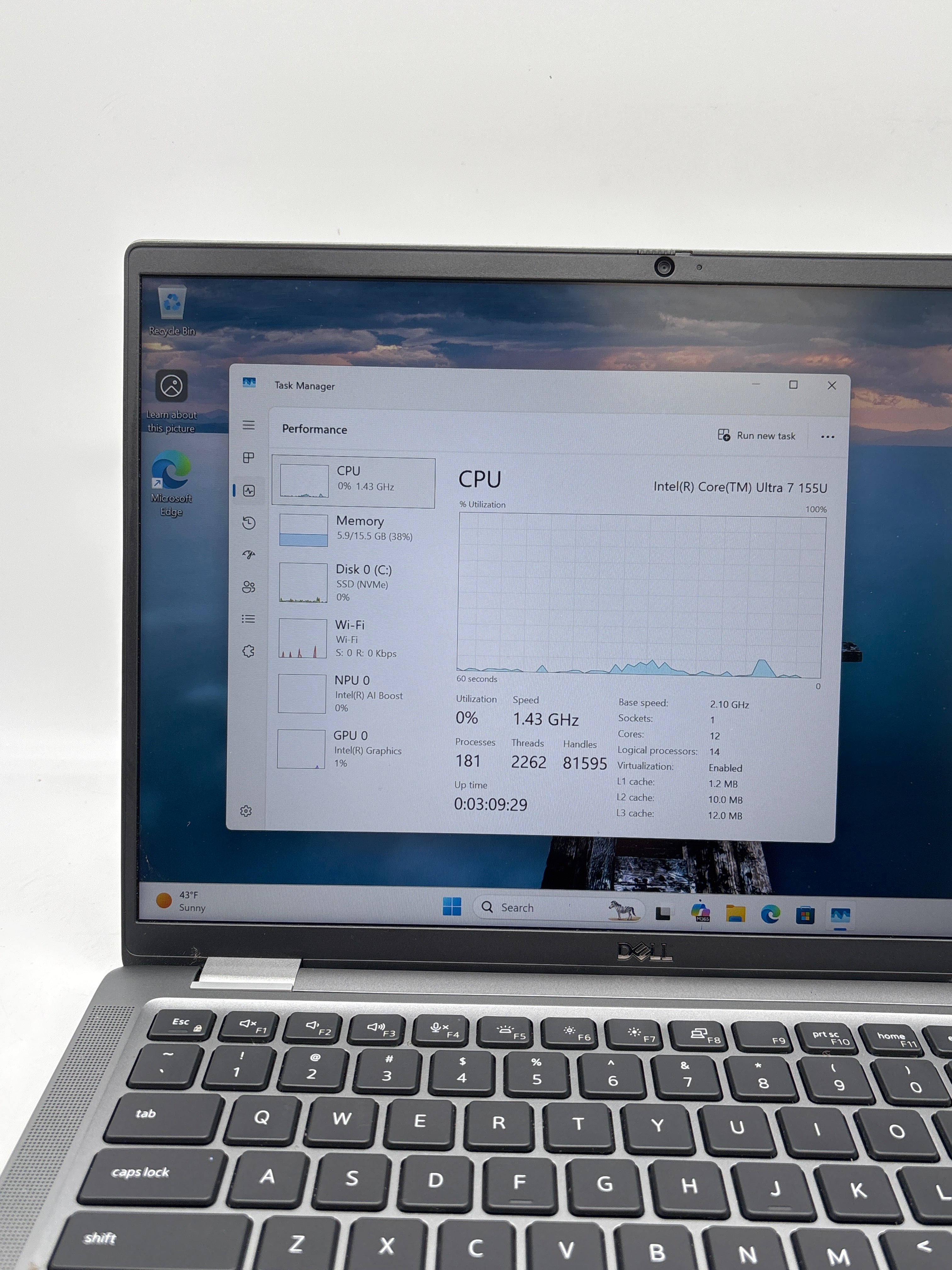 Dell Latitude 7450 14 inch Ultra 7 155U 16GB RAM 512GB SSD Silver - Used