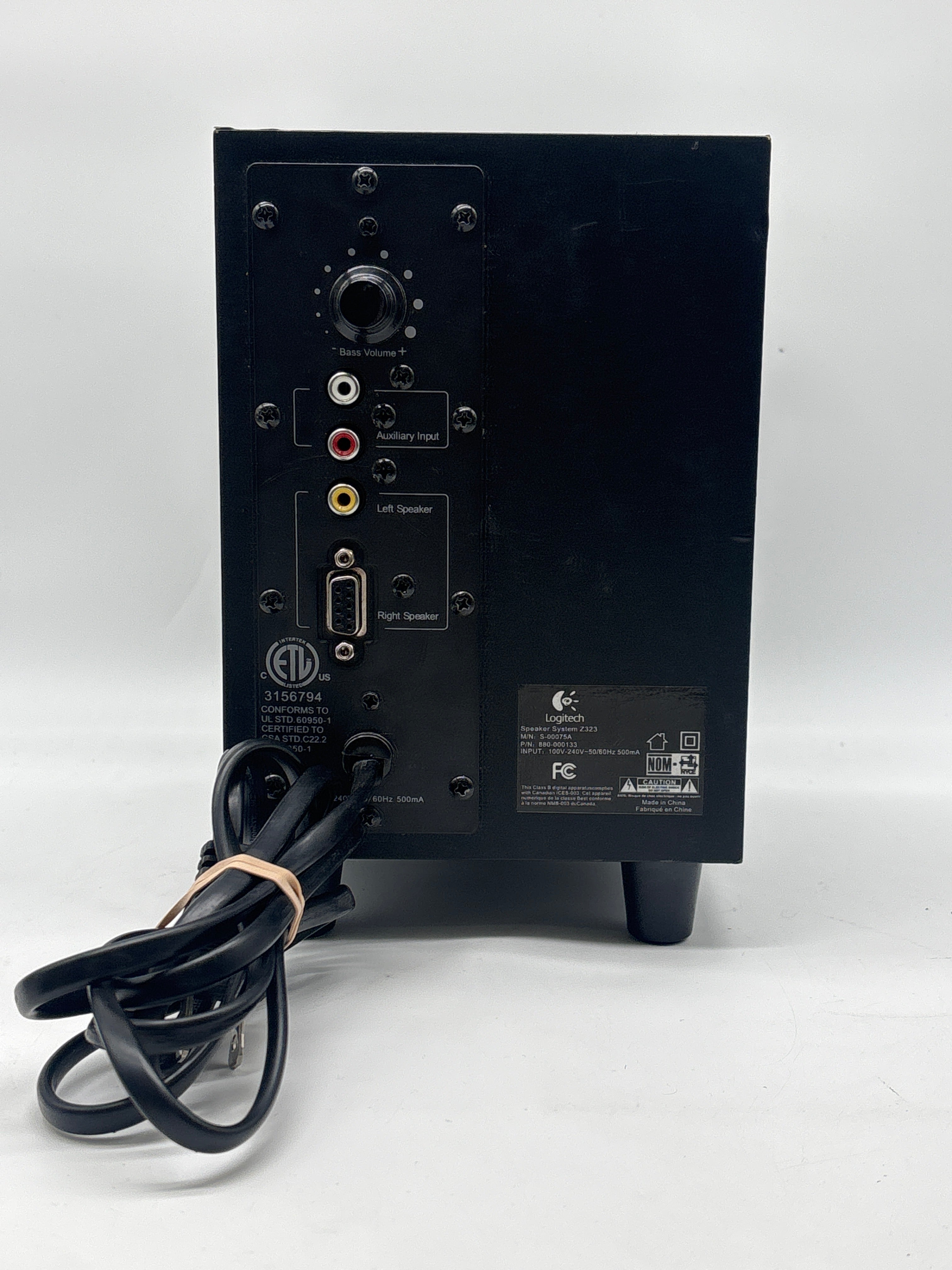 Logitech Z323 2.1 Home Theater Speaker System Black - Used