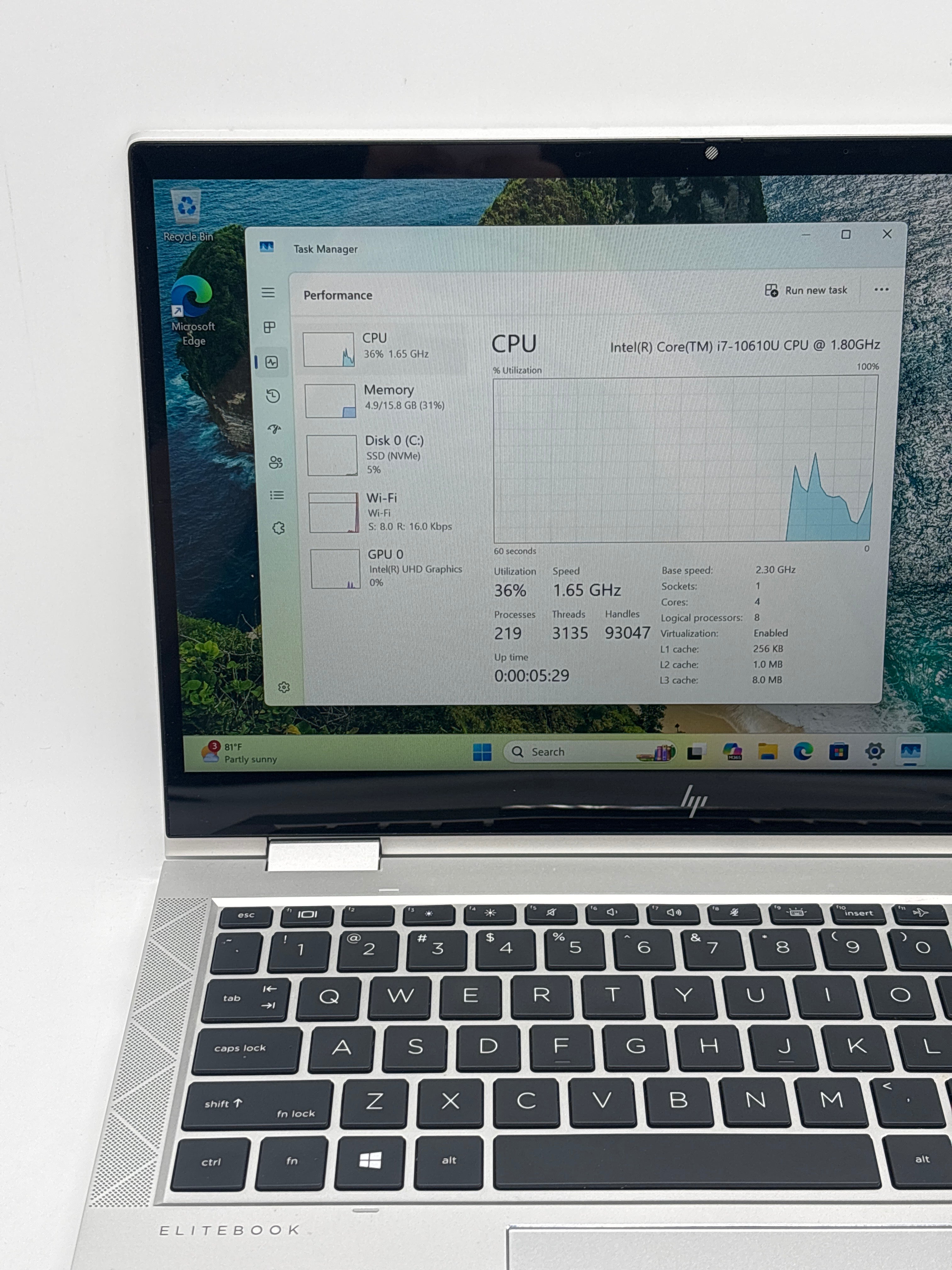 HP EliteBook envy x360 830 G7 i7-10610U 16GB RAM 512GB SSD