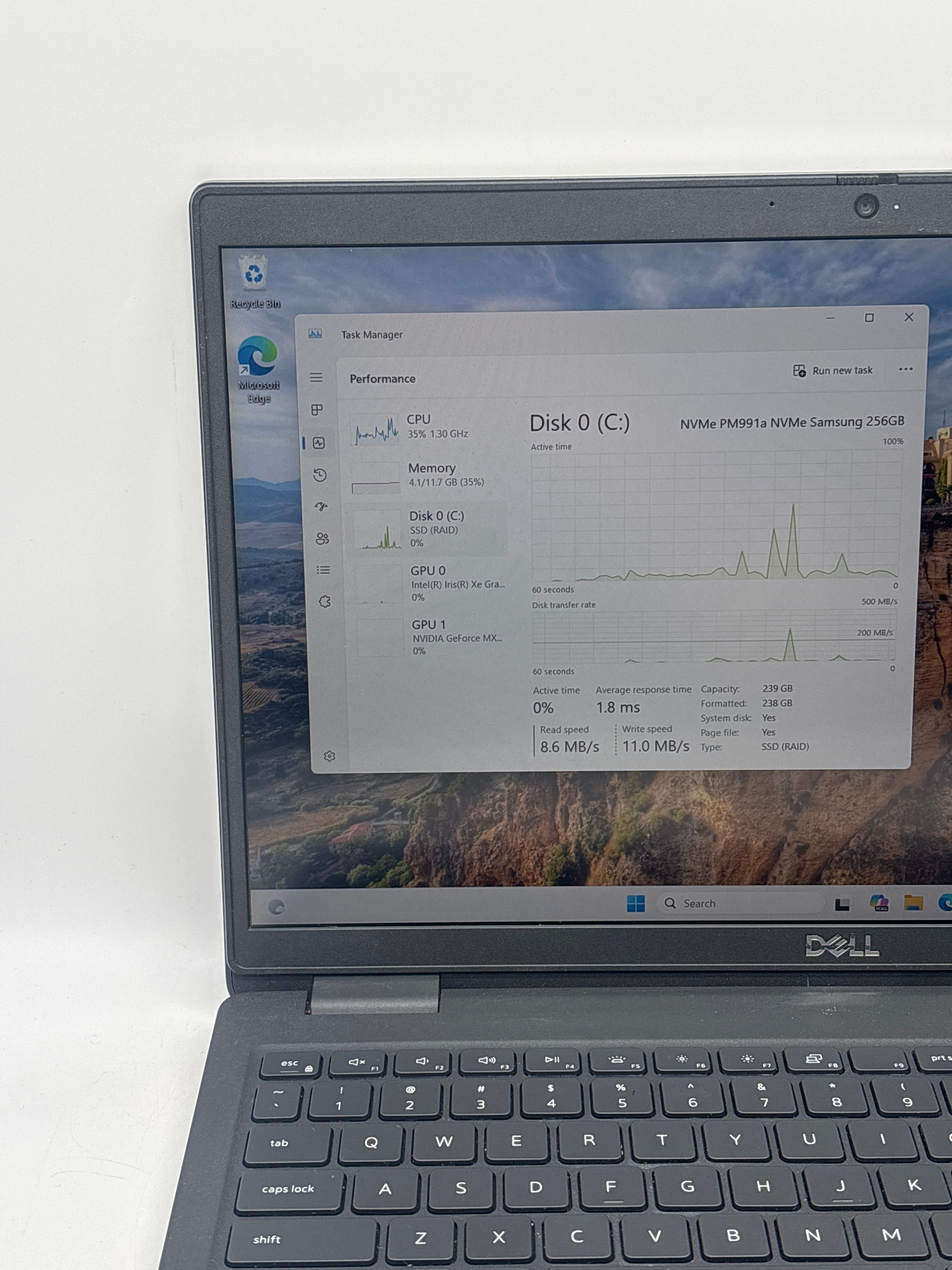 Dell Latitude 3520 15.6" i5-1135G7 12GB RAM 256GB SSD - Remotely Managed