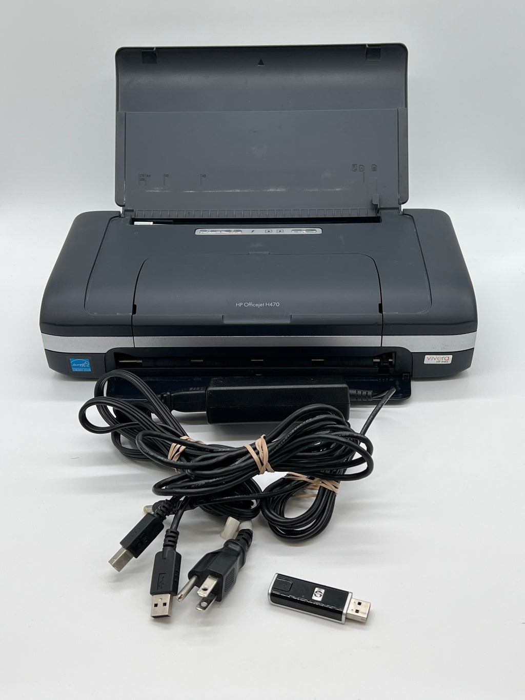 HP OfficeJet SNPRC-0705 Mobile USB Ink Printer W/ Power Cord Tested Powers On