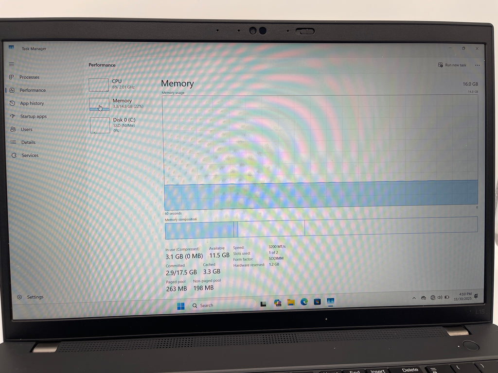 Lenovo Thinkpad L15 Gen 4 15.6" AMD Ryzen 5 16GB RAM 512GB SSD Used