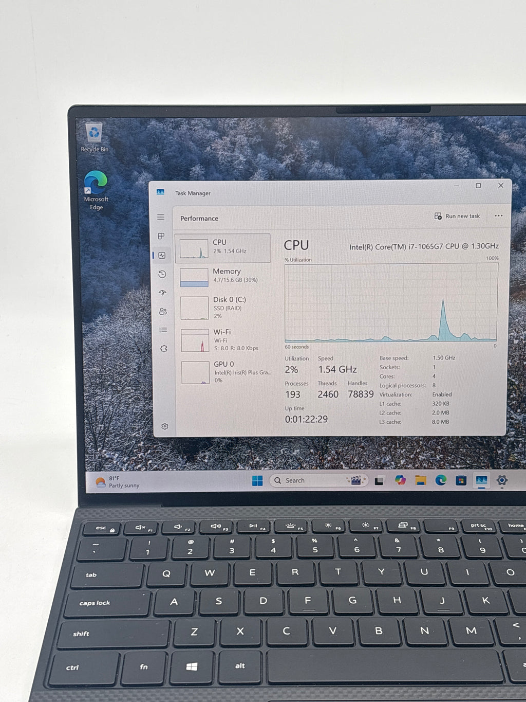 Dell XPS 13 9300 i7-1065g7 16GB RAM 512GB SSD