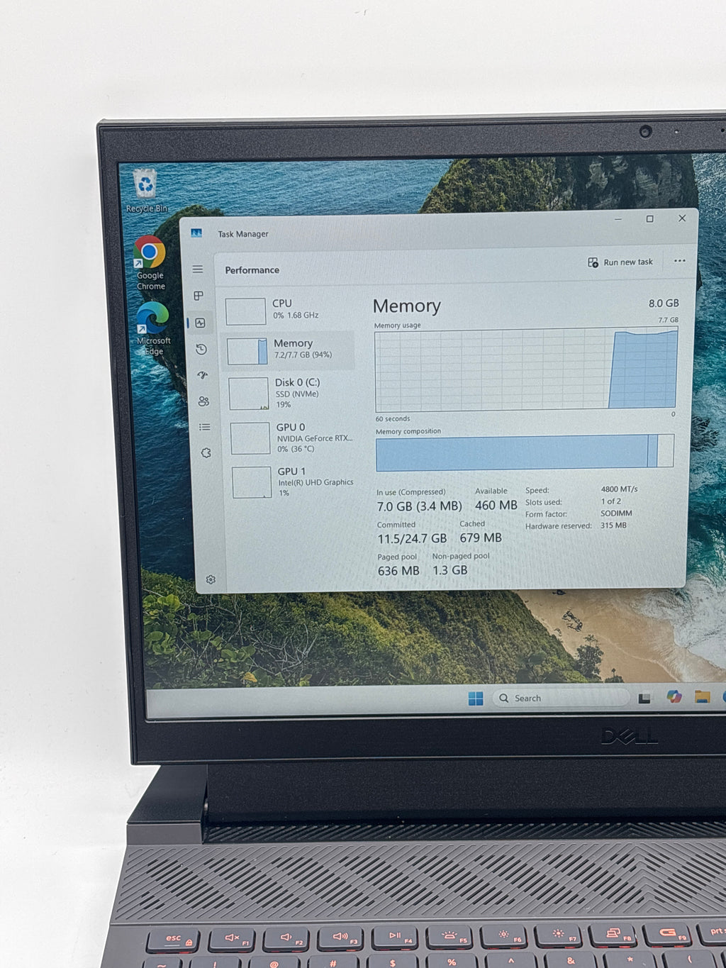 Dell G15 5530 i5-13450HX 8GB RAM 512GB SSD RTX 3050 Used