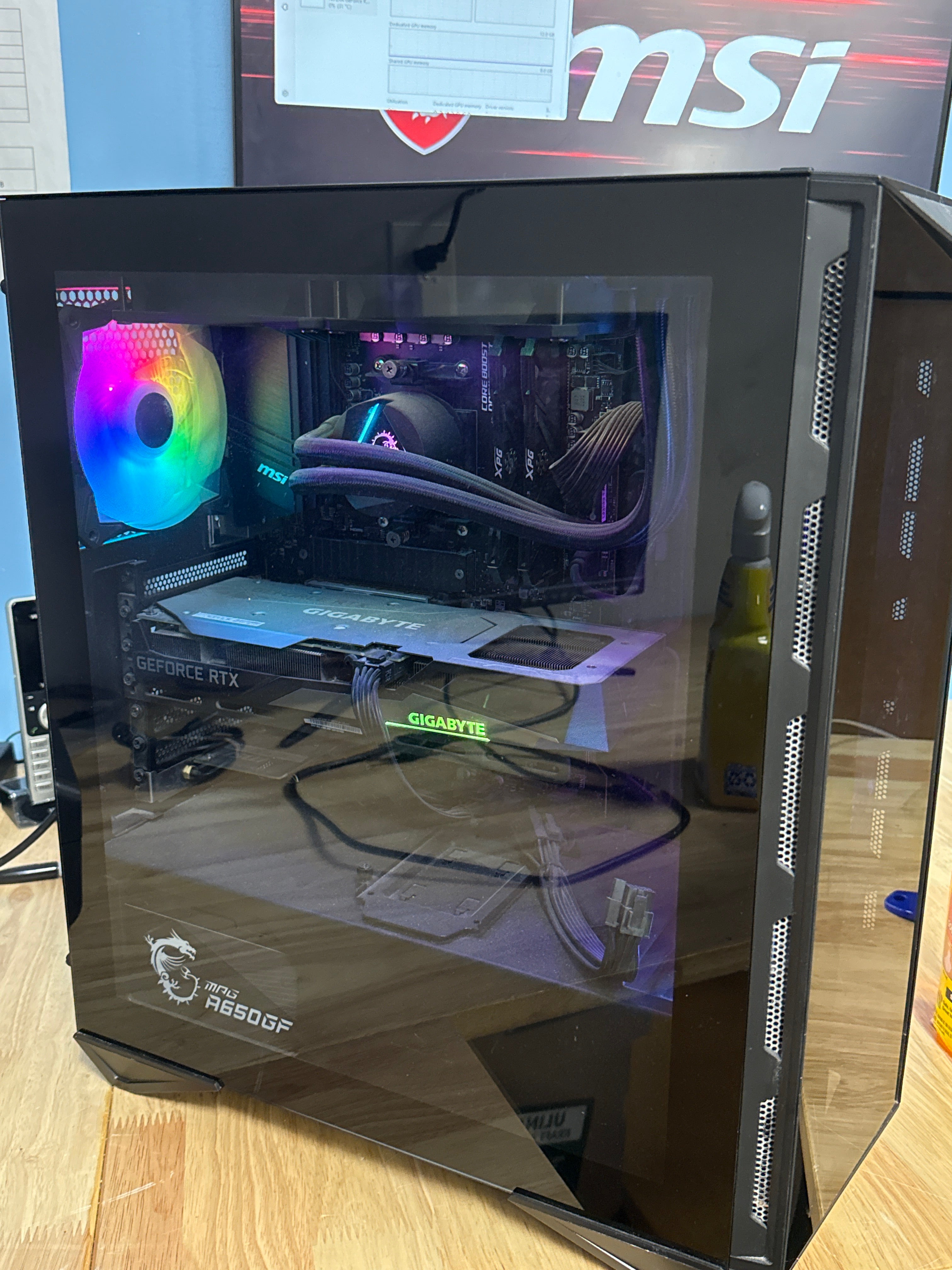 MSI PC Ryzen 7 5800X 16GB RAM 1TB SSD RX 6500 XT Black