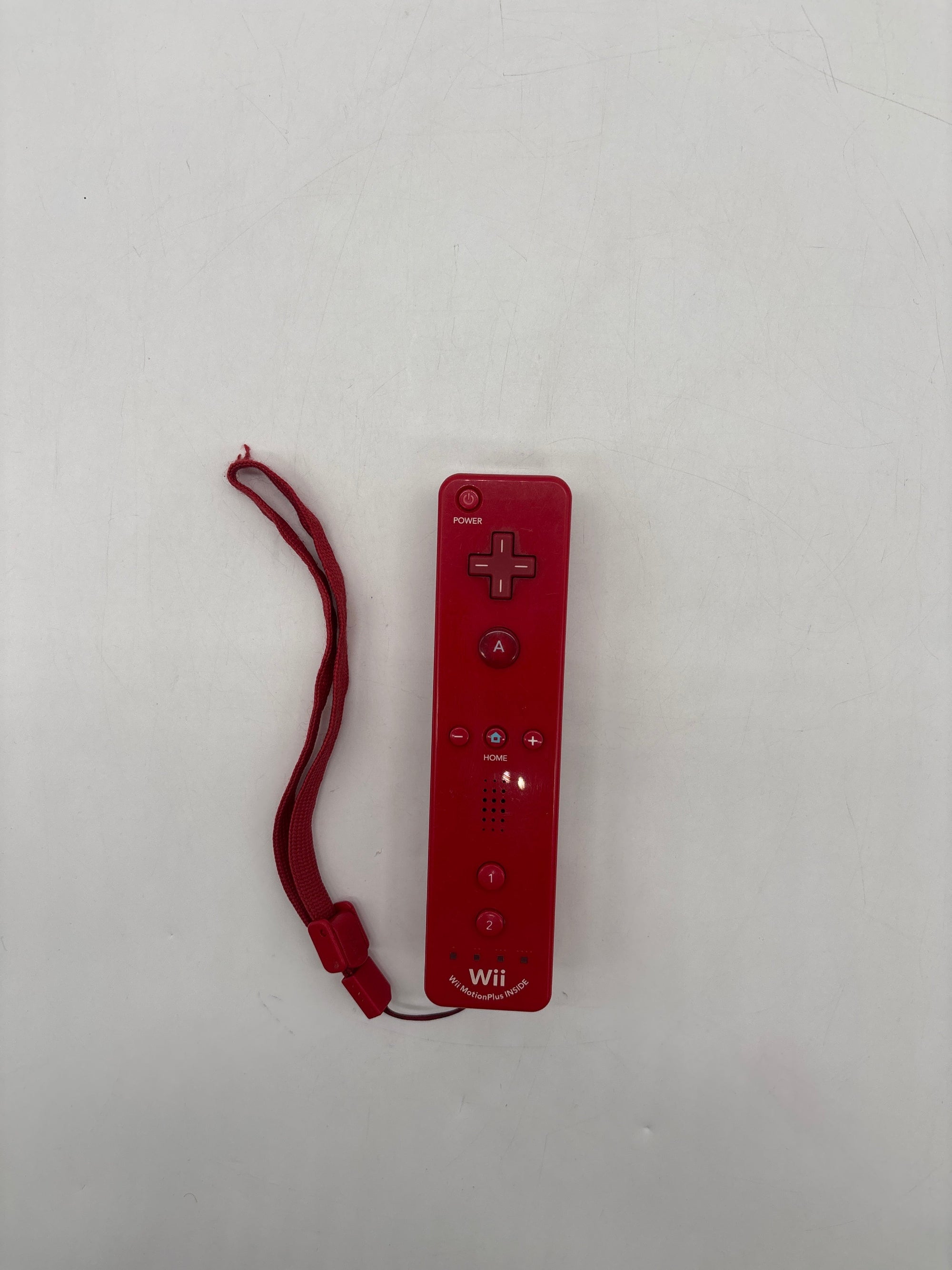 Nintendo Wii Red RVL-001 With 1 Remote Ac Adapter Cables