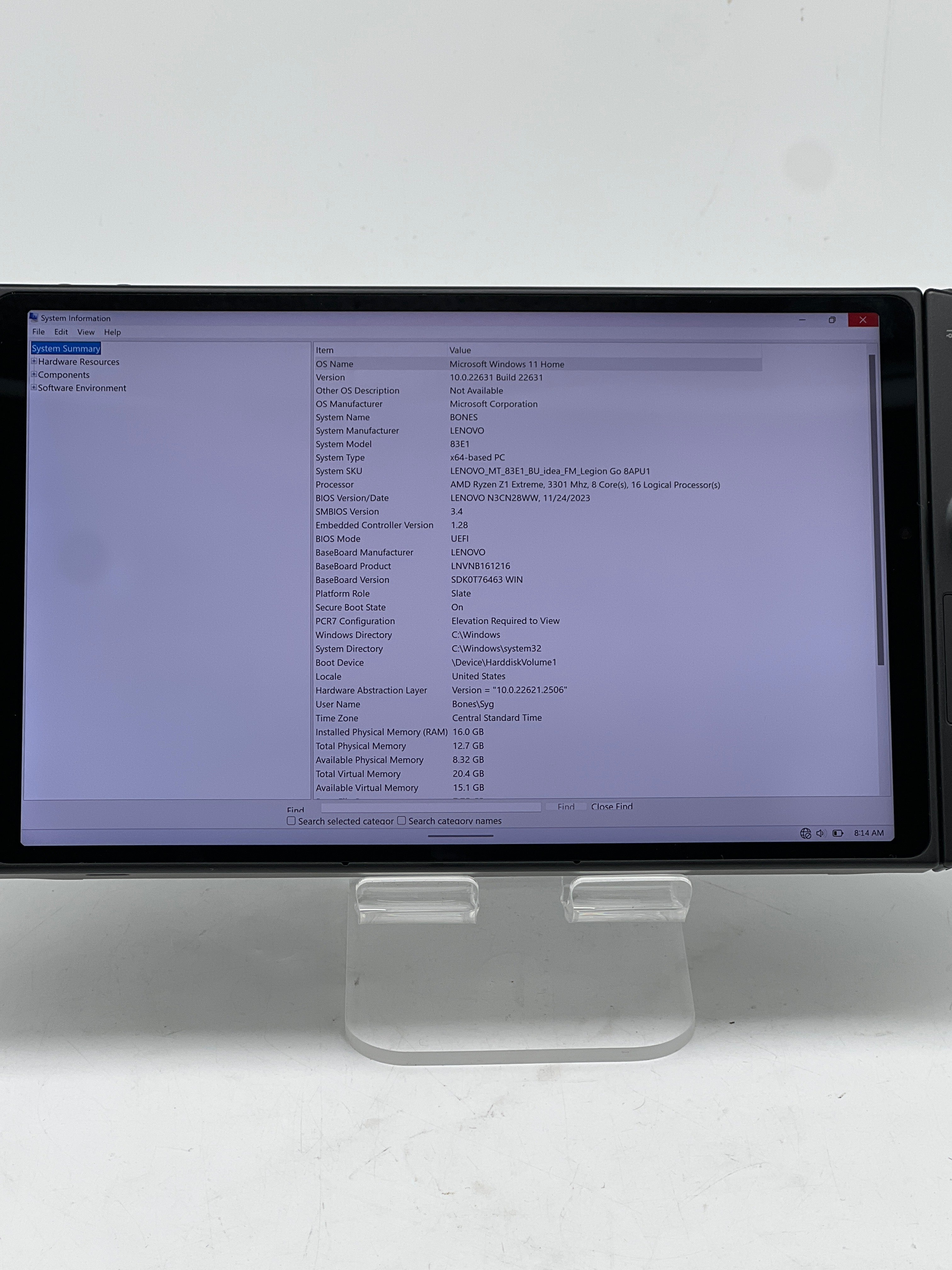 Lenovo Legion Go 8APU1 Ryzen Z1 Extreme 16GB RAM 512GB SSD - Used