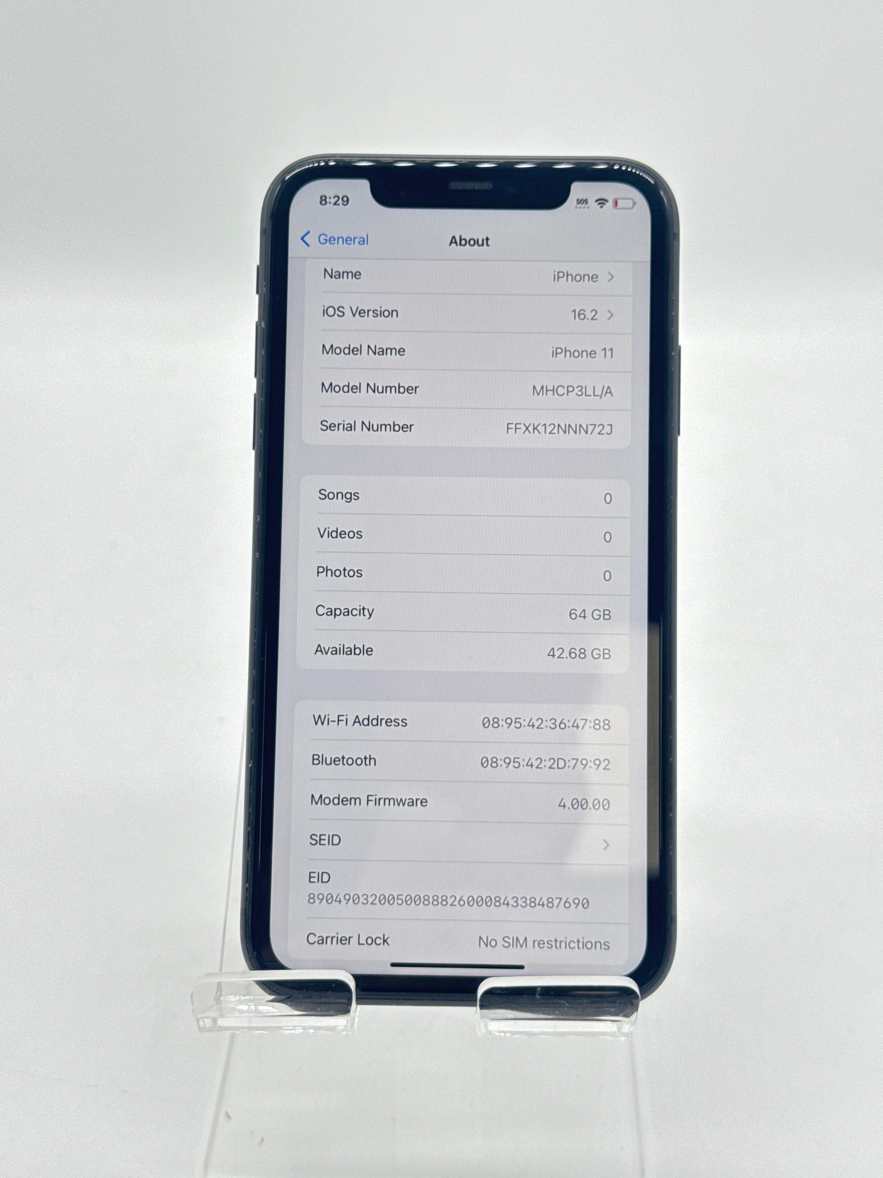 Apple iPhone 11 64GB Unlocked Grey - Used