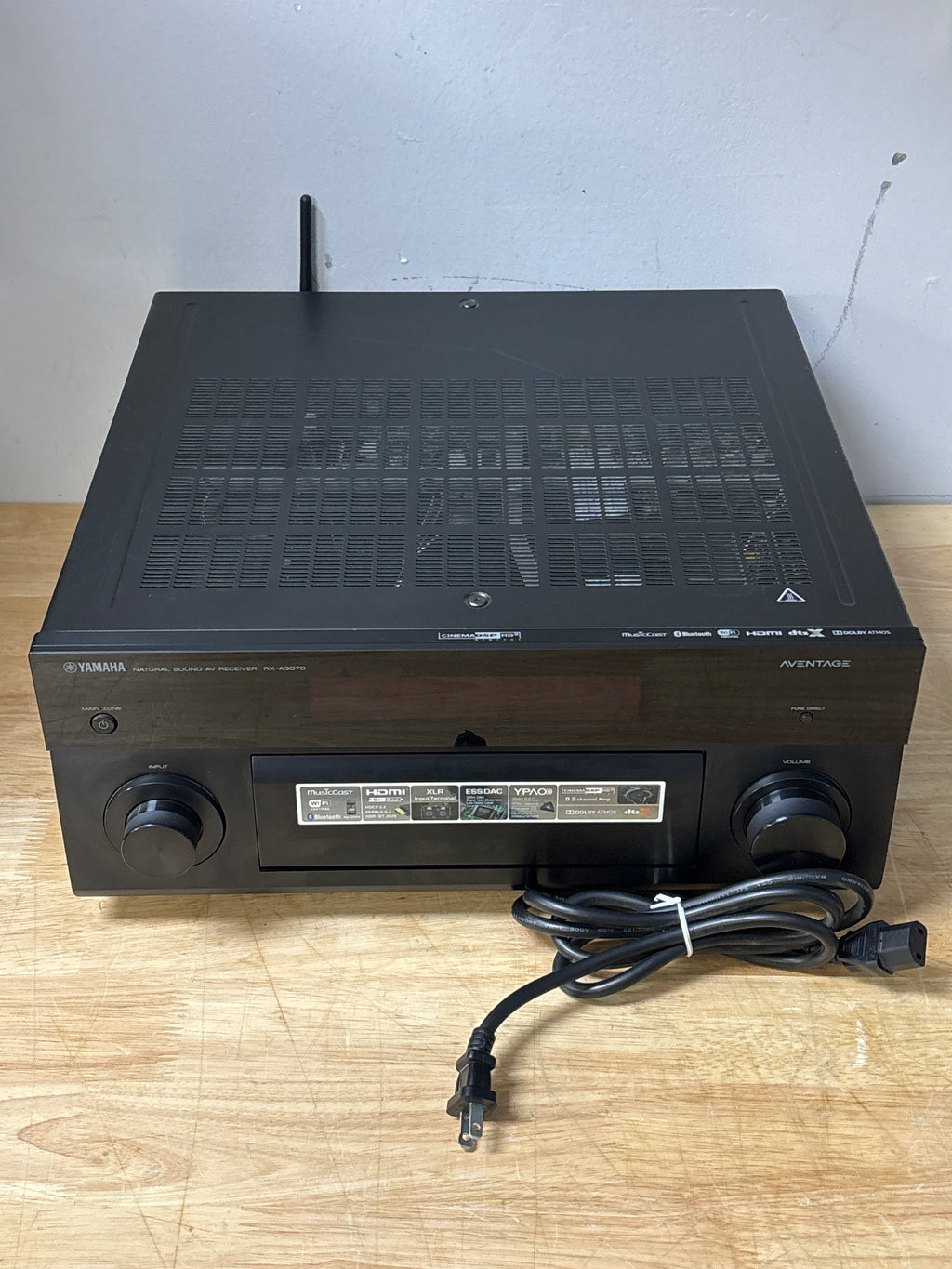 Yamaha AVENTAGE RX-A3070 9.2 Channel Dolby Atmos AV Receiver Black - Used