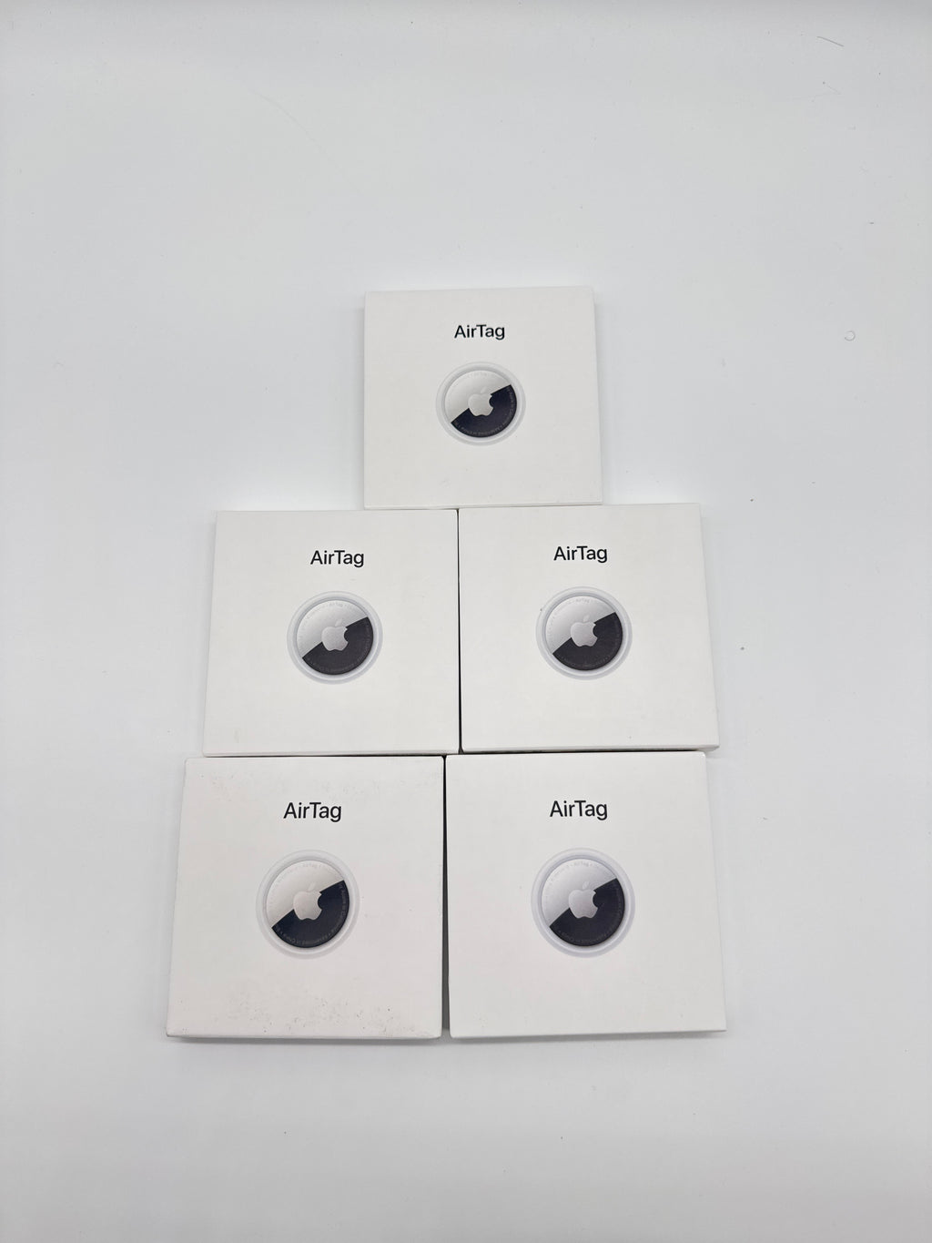 Lot of 5 Apple Air Tag Model A2187 Silver