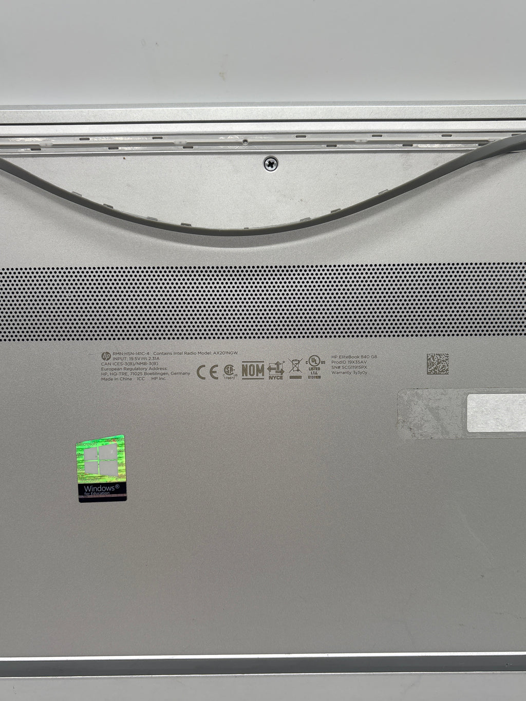 HP EliteBook 840 G8 14" i5-1145G7 8GB RAM 256GB SSD - For Parts (READ)