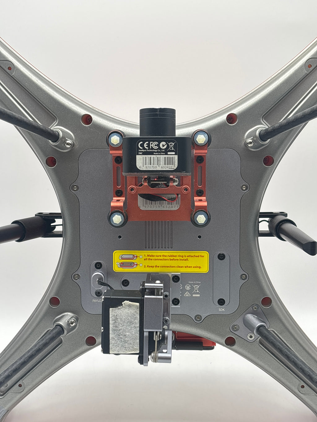 Swell Pro Splash Drone 4 Orange Professional Drone - Base Rubber Broken