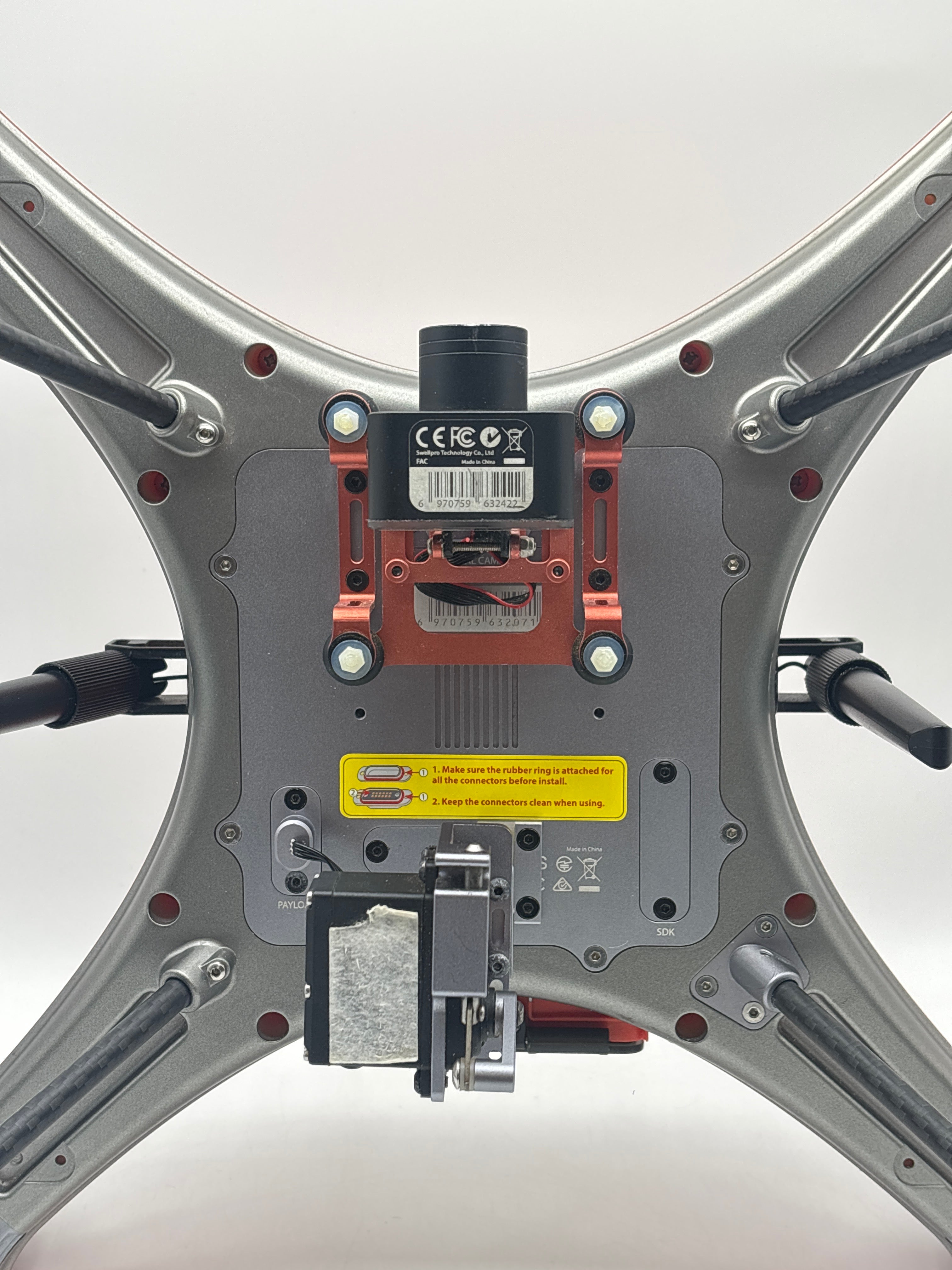 Swell Pro Splash Drone 4 Orange Professional Drone - Base Rubber Broken
