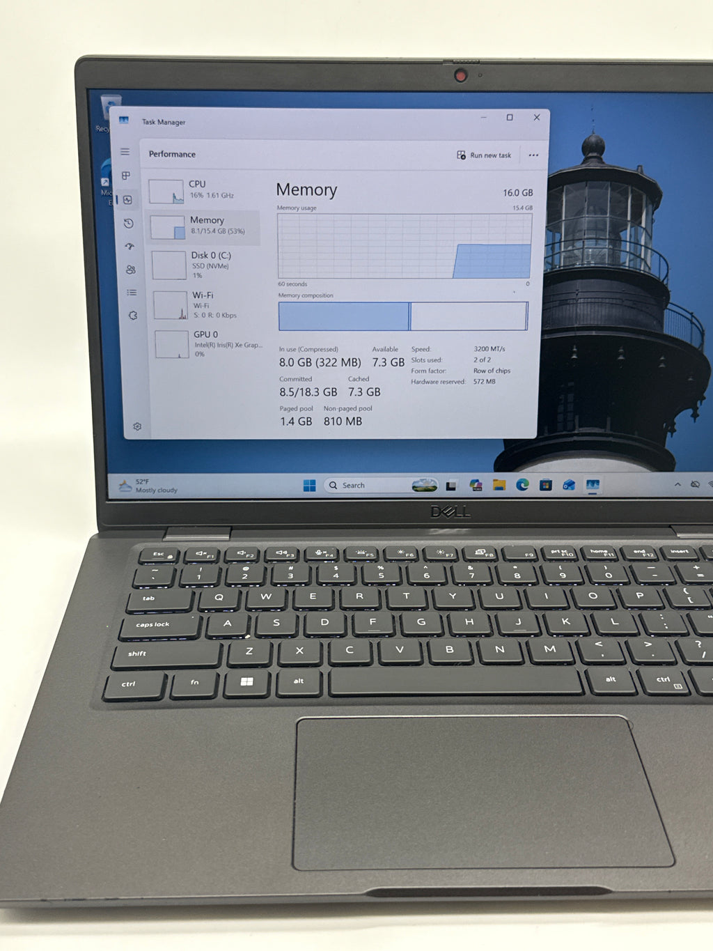 Dell Latitude 7430 i7-1255U 16GB 256GB SSD- Remotly Managed For Parts