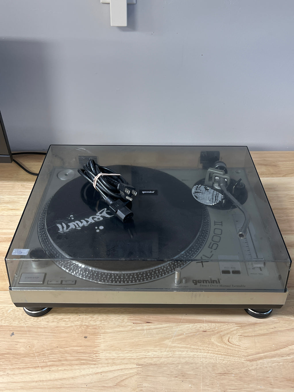 Gemini XL-500 II DJ Turntable Silver Direct Drive For Parts
