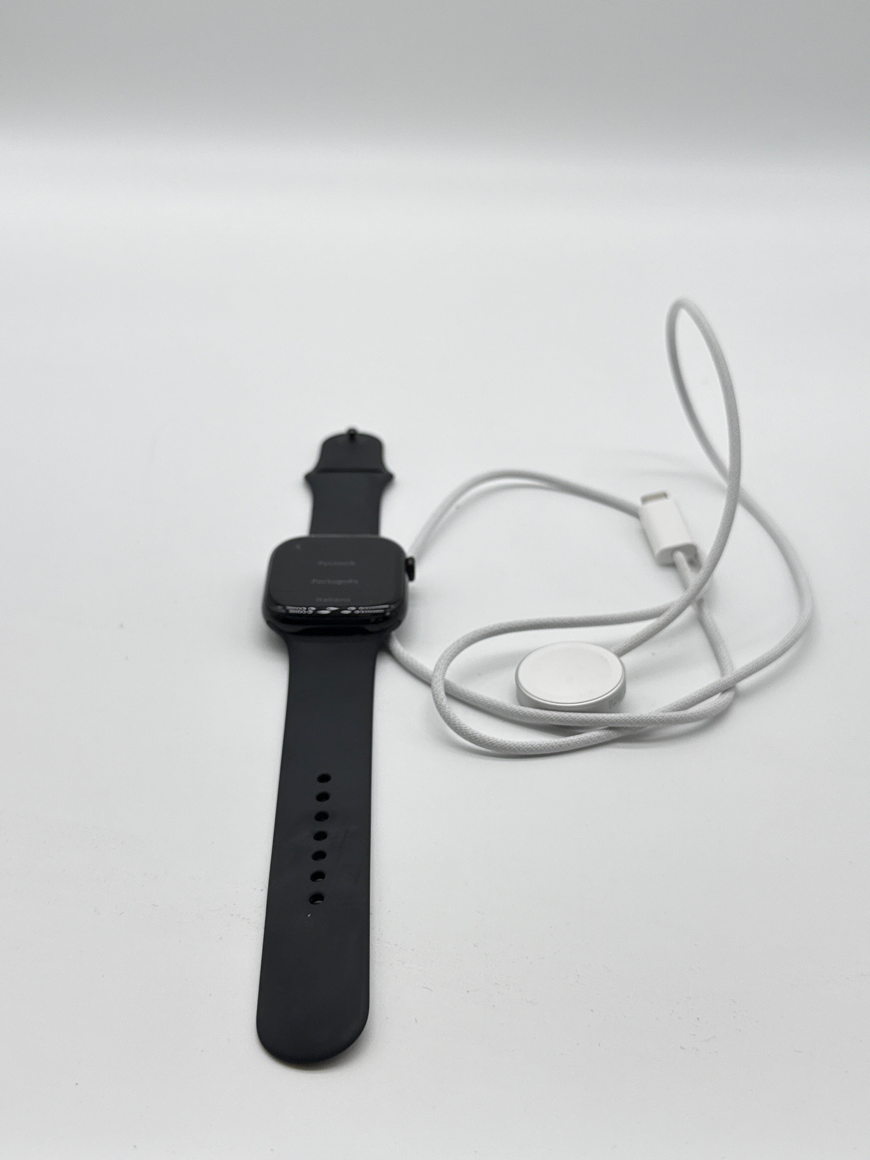 Apple Watch Series 10 GPS 46mm Jet Black Aluminum Case Black Sport Band