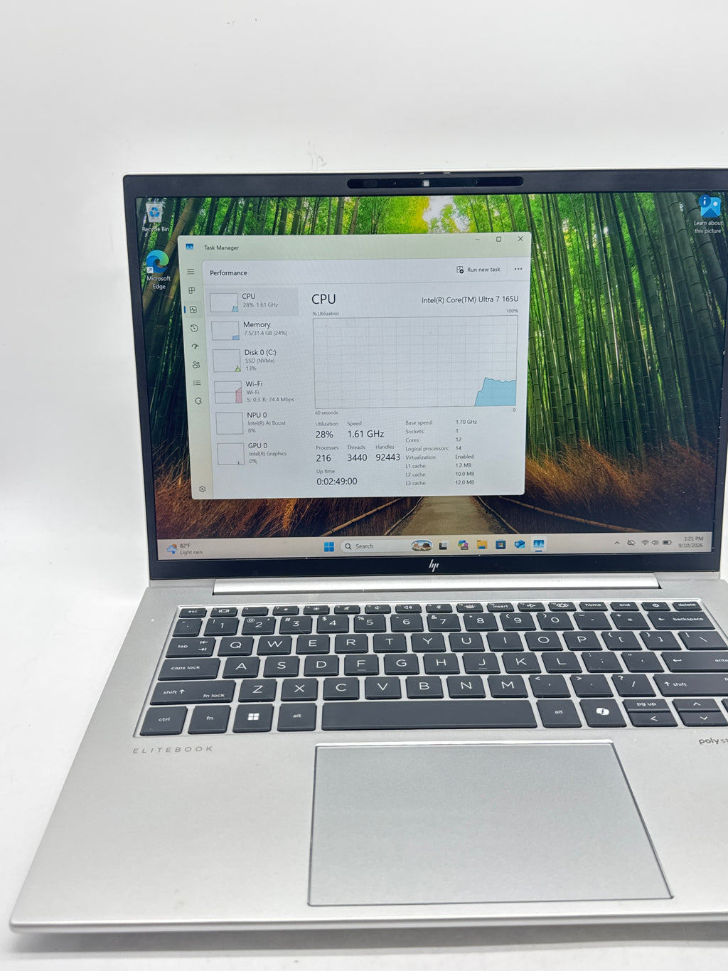 HP EliteBook 840 G11 14" Ultra 7 165U 32GB RAM 512GB SSD - Used
