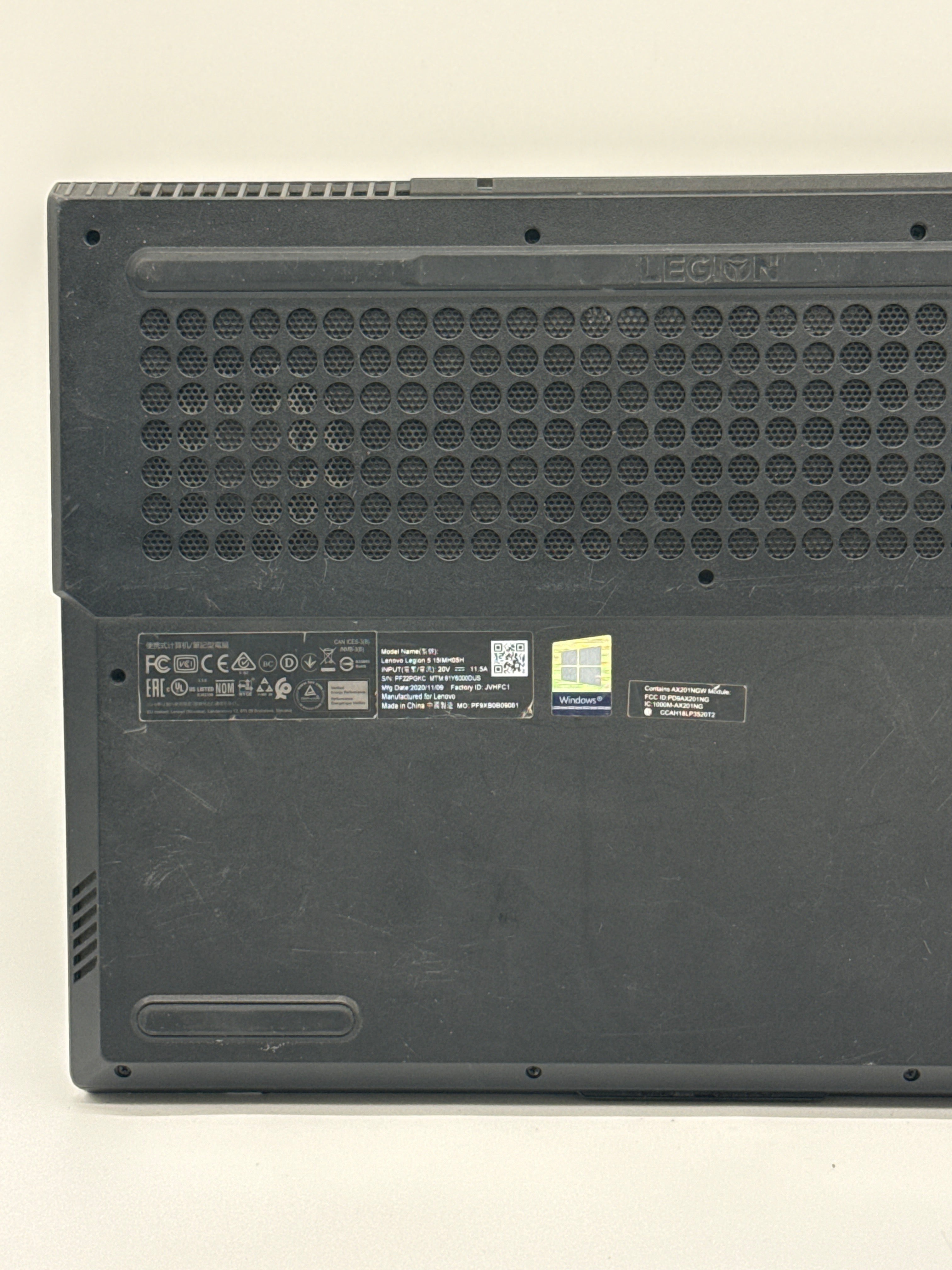 Lenovo Legion 5 15IMH05 15.6" i7-10750H 8GB RAM GeForce GTX 1660 Ti Broken