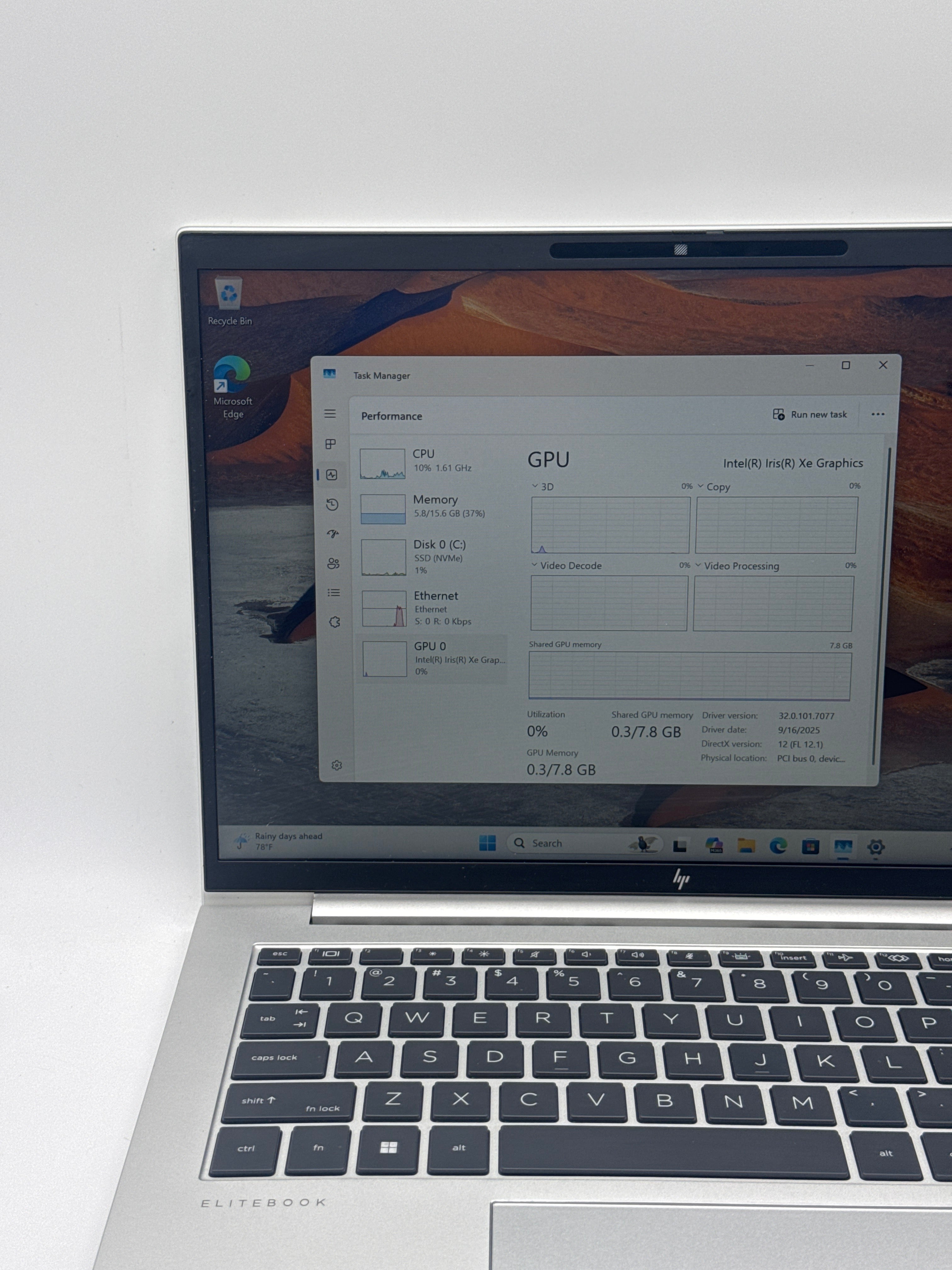 HP Elitebook 840 G9 i5-1245U 16GB RAM 256GB SSD