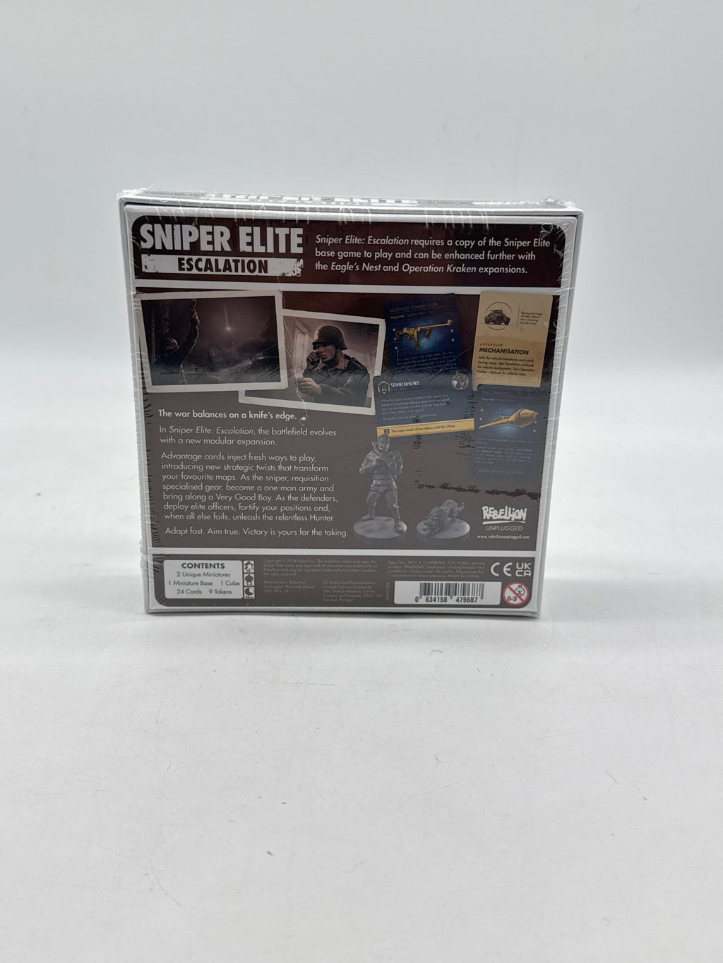 Sniper Elite The Board Game by Rebellion Unplugged Bundle - New In Box