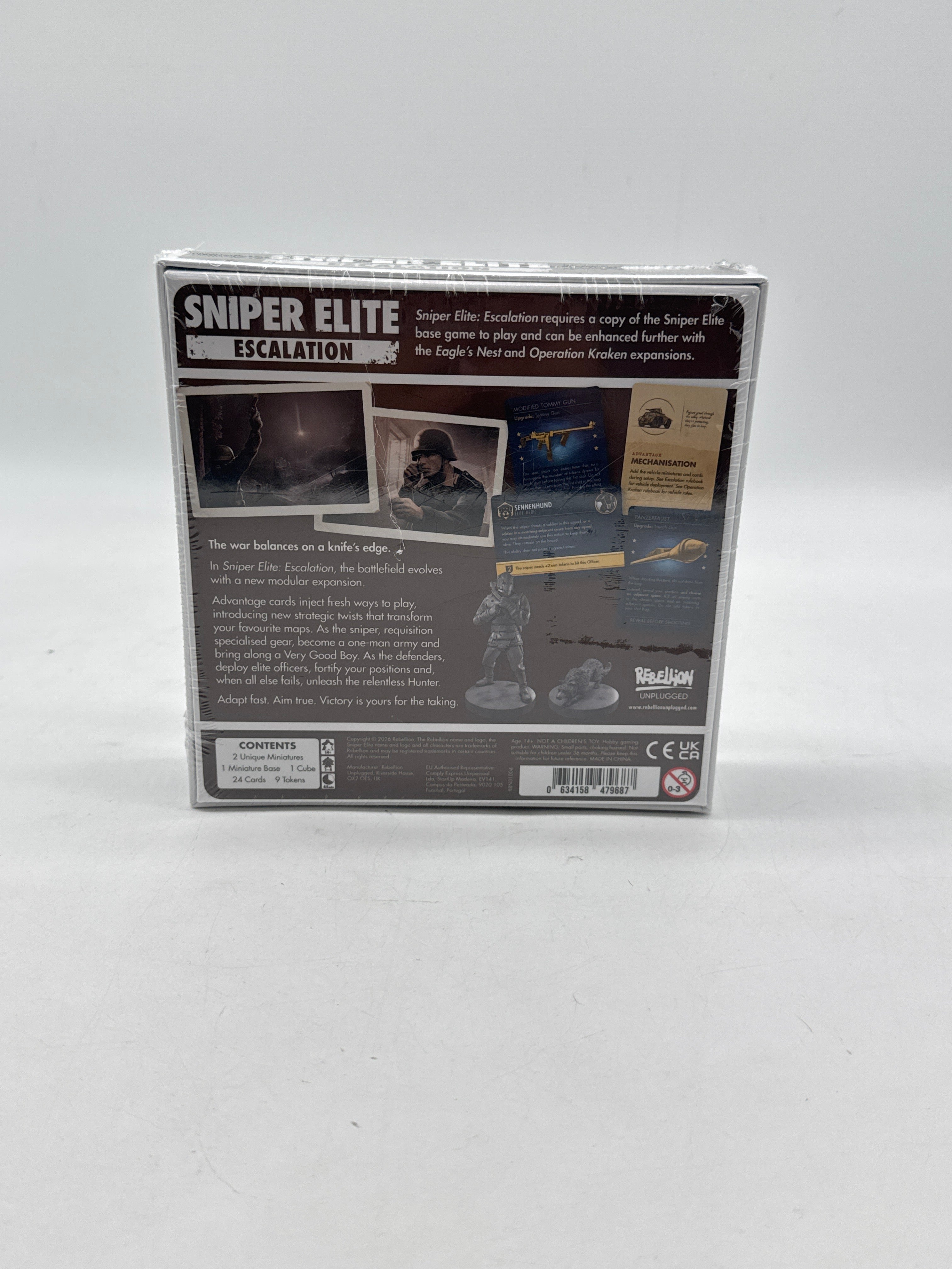 Sniper Elite The Board Game by Rebellion Unplugged Bundle - New In Box