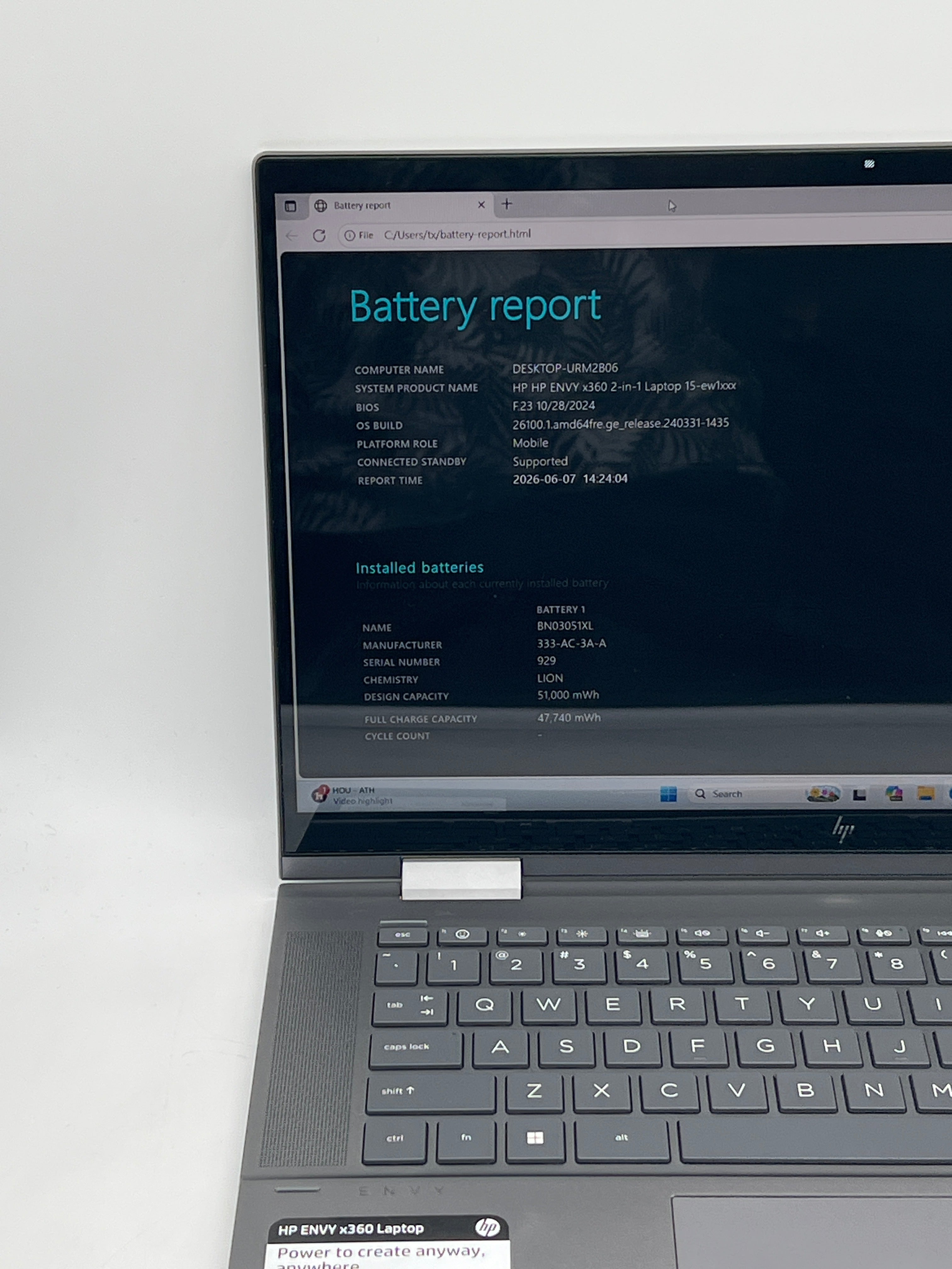 HP Envy x360 15-ew1068nr i7-1355U 16GB RAM 1TB SSD