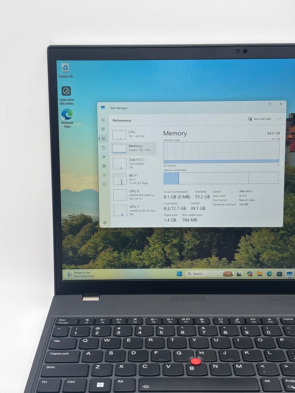 Lenovo ThinkPad P16s Gen 2 i7-1370P 64GB RAM 1TB SSD RTX A500 - Warranty