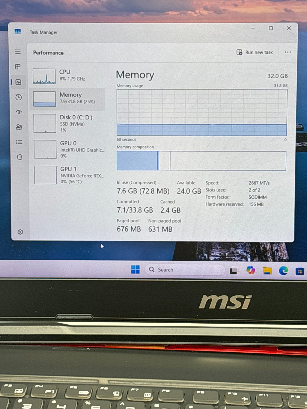 MSI GE63 Raider RGB 9SG i7 32GB RAM 512SSD RTX 2080 With Box - For Parts (Read DESC)