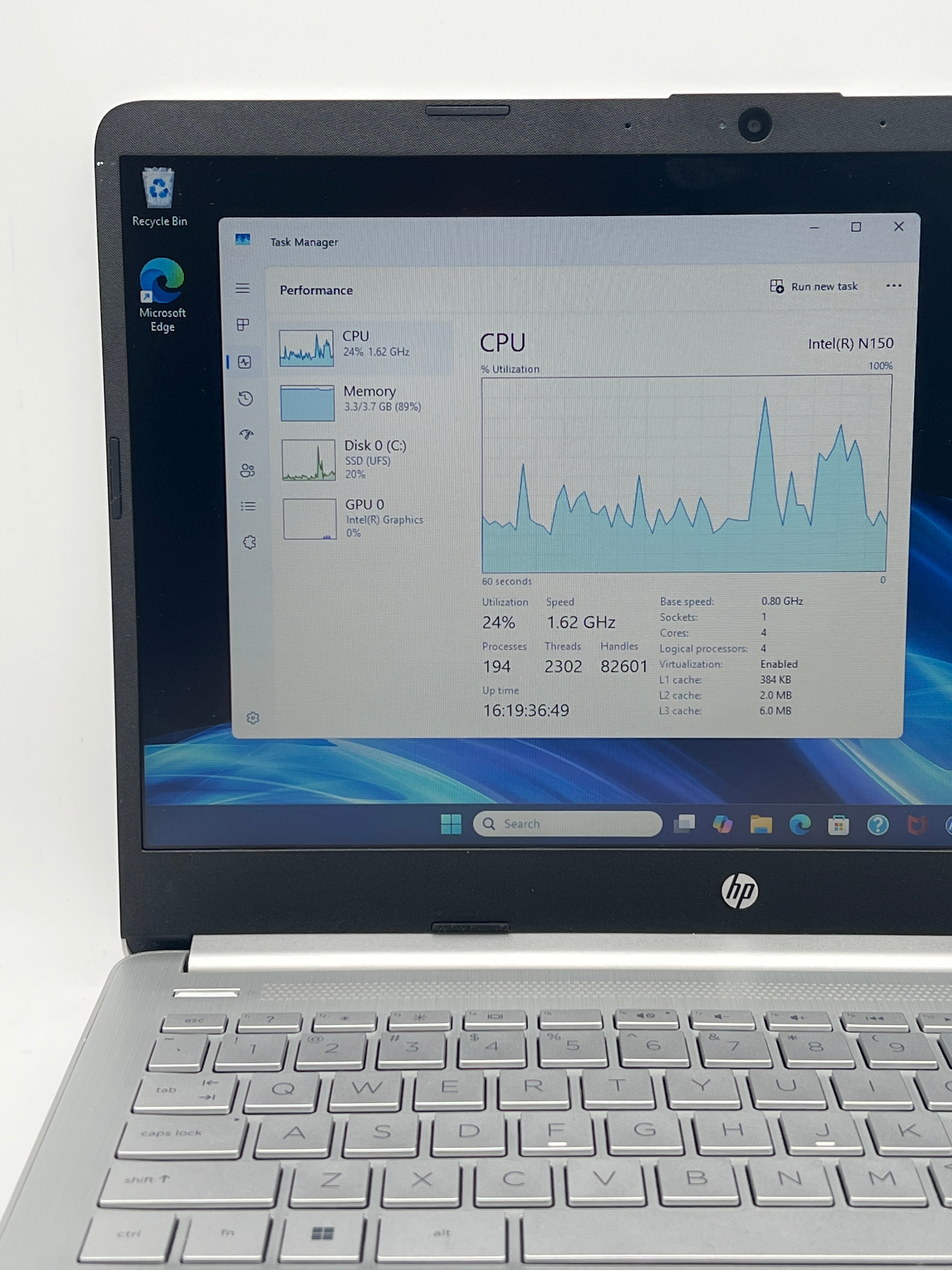 HP 14-dq6011dx N150 4GB RAM 128GB SSD