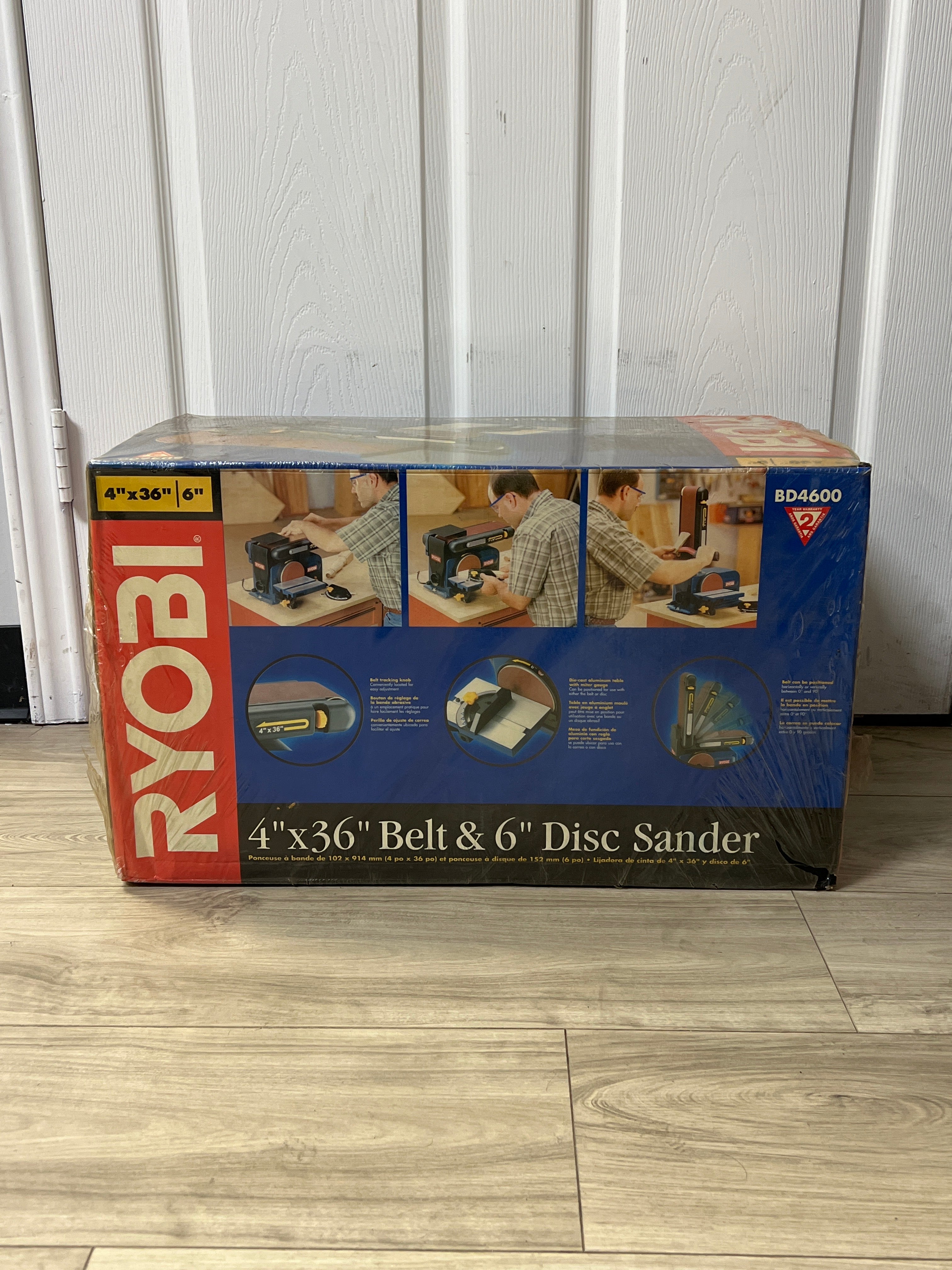 RYOBI BD4600 4x36 6" Belt Disc Sander - New In Box
