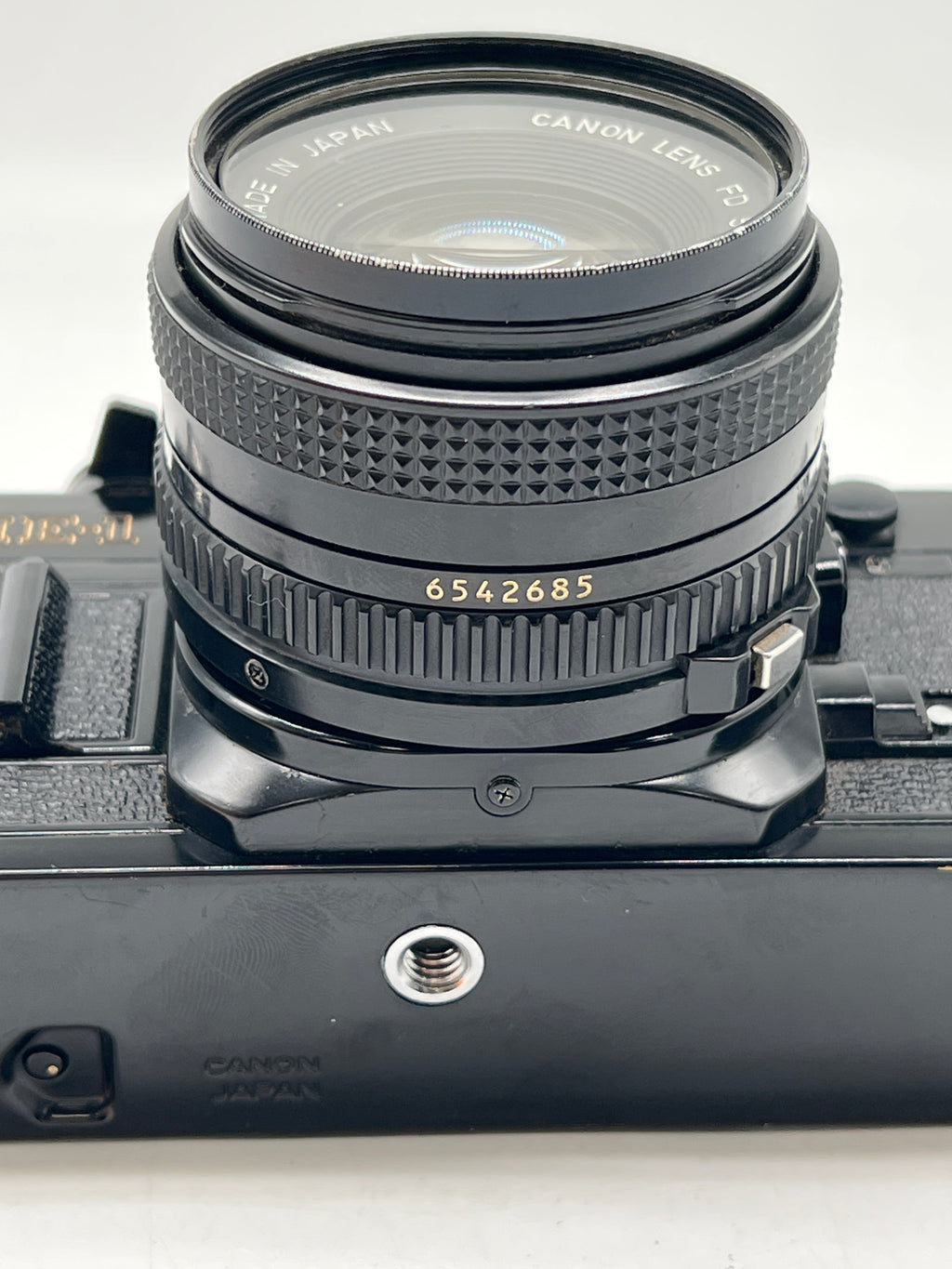 Canon AE-1 Black SLR Camera 35mm W/50mm f/1.8 FD Lens