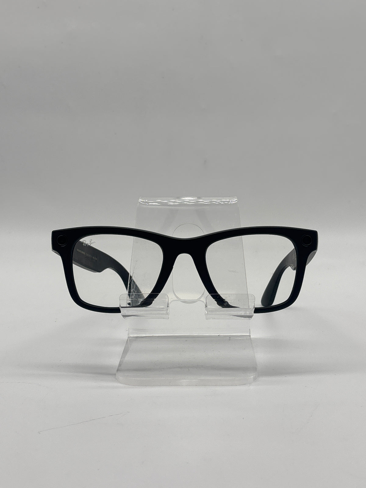 Ray-Ban Meta Wayfarer Smart Glasses RW4008 Matte Black Clear Lenses - Used