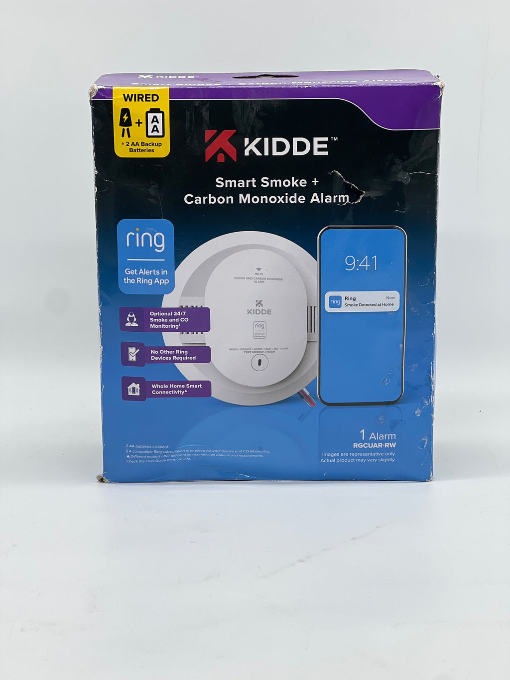 Kidde RGCUAR-RW Smoke & Carbon Monoxide Detector White New In Box