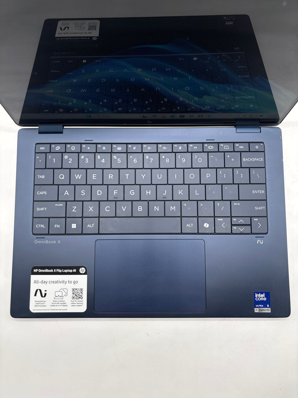 HP Omnibook X Flip 14-fm0013dx Ultra 5 226V 16GB RAM 512GB SSD Blue - Broken Hinge