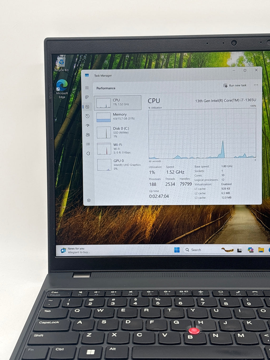 Lenovo ThinkPad L15 Gen 4 i7-1365U 32GB RAM 1TB SSD