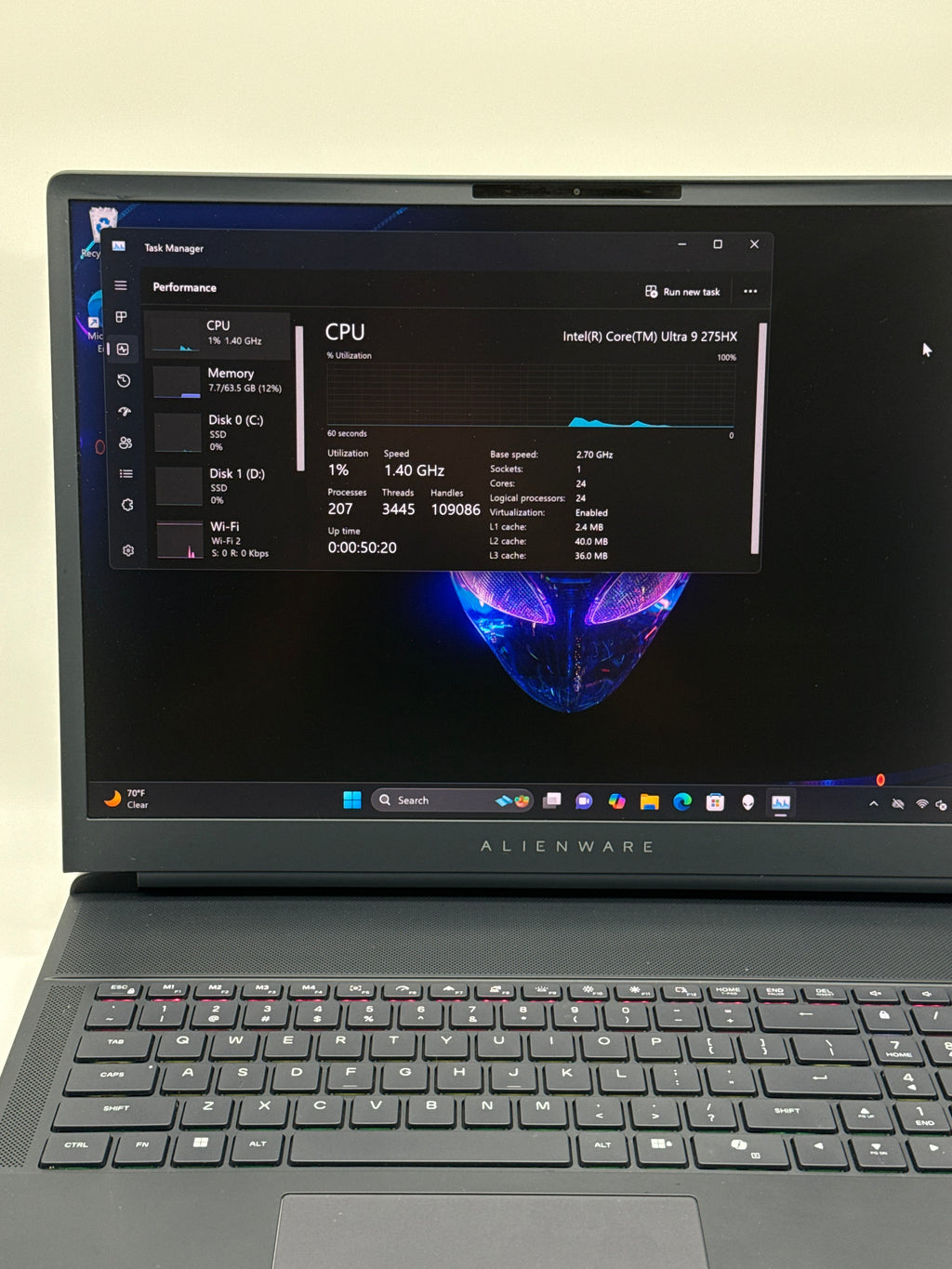 Dell Alienware 18 Area-51 Ultra 9 275HX 64GB RAM 3TB SSD RTX 5090 24GB (Warranty)
