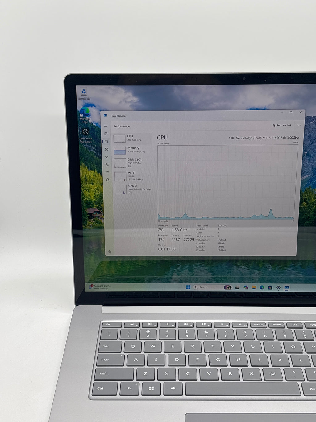 Microsoft Surface Laptop 4 i7-1185G7 8GB RAM 512GB SSD